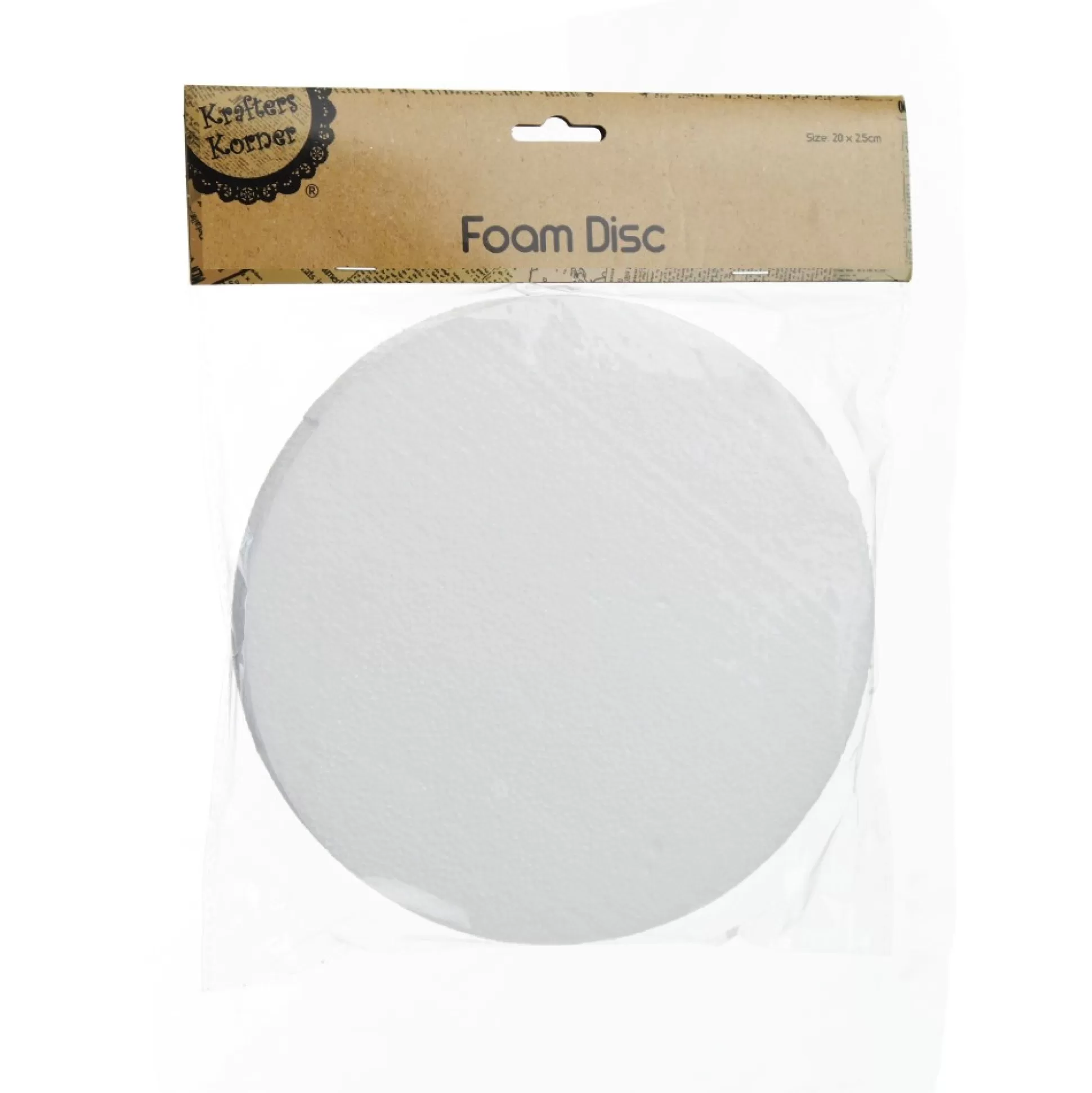 20cm Polystyrene Foam DIY Craft Disc Christmas Craft Supplies |