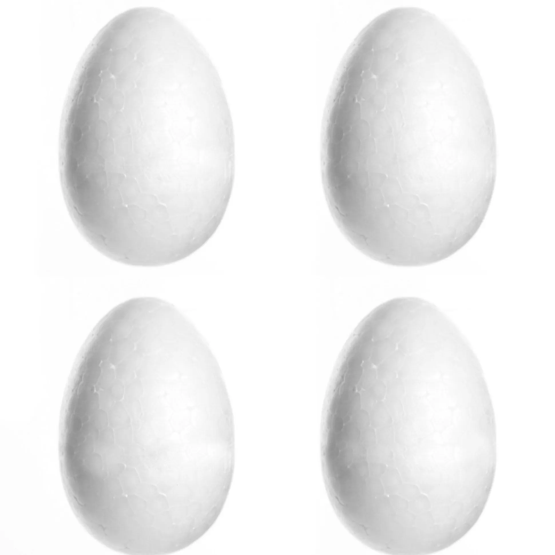 8cm Polystyrene Foam DIY Craft Egg - Pack of 4 Christmas Craft Supplies |