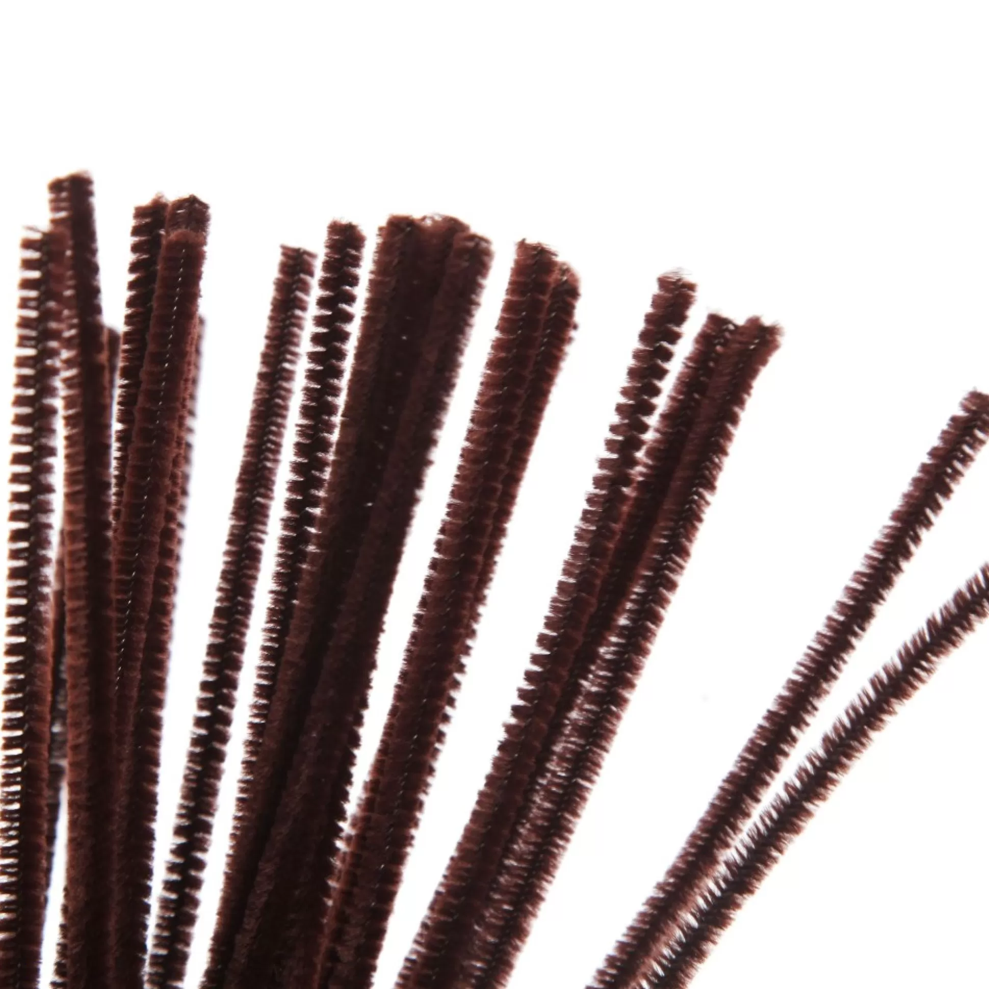 Brown Chenille Stem Pipe Cleaners - Pack of 50 Christmas Craft Supplies |