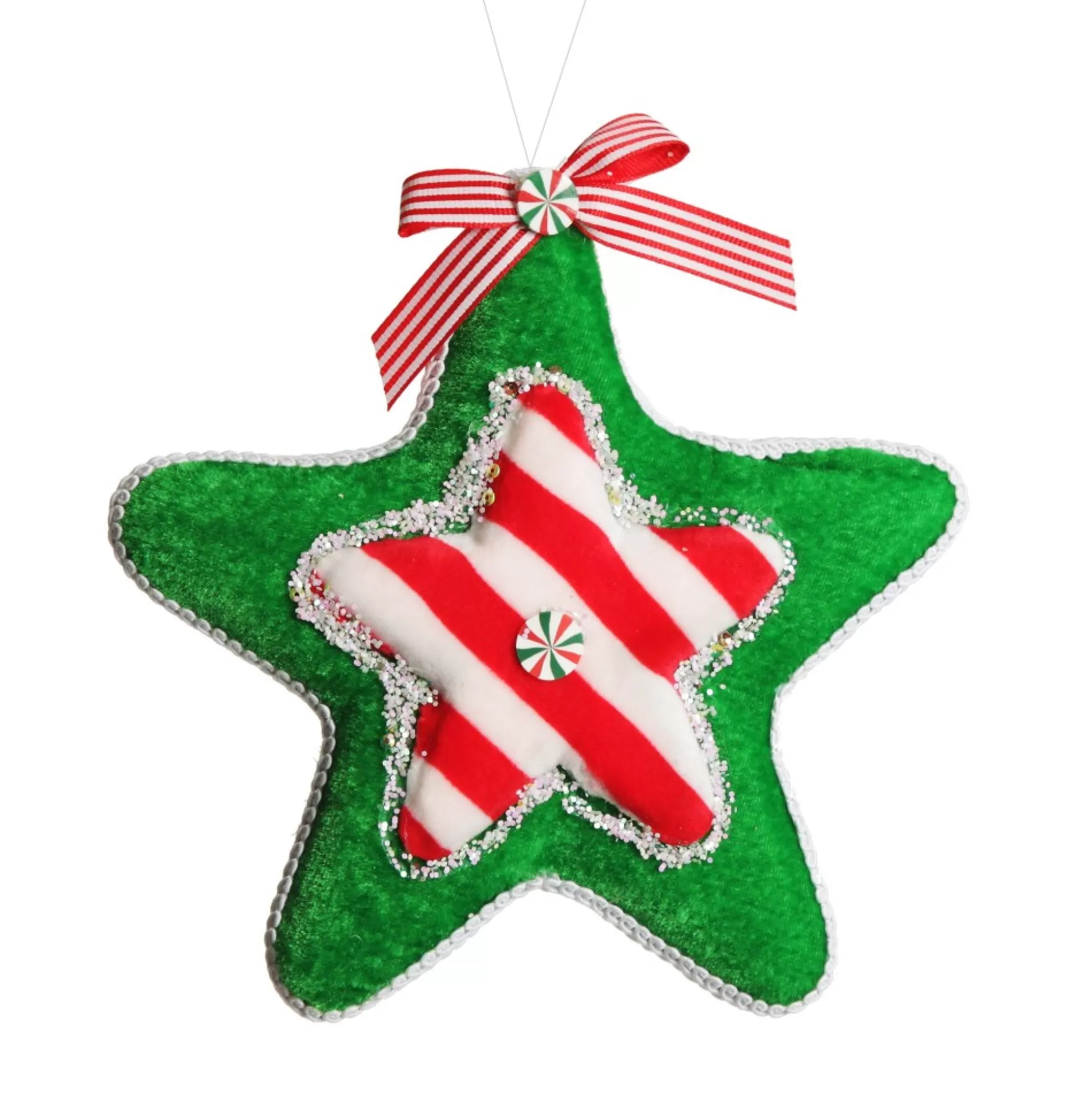 Candy Cane Star Christmas Decoration Christmas Tree Decorations |