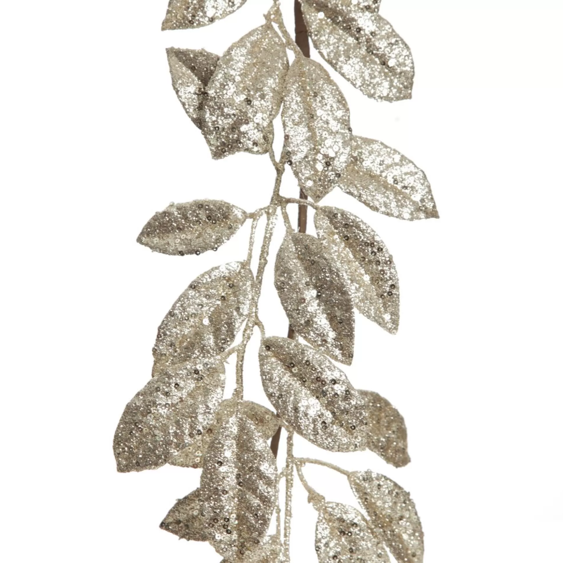 Champagne Sequin Mixed Leaf Christmas Garland Christmas Garlands |