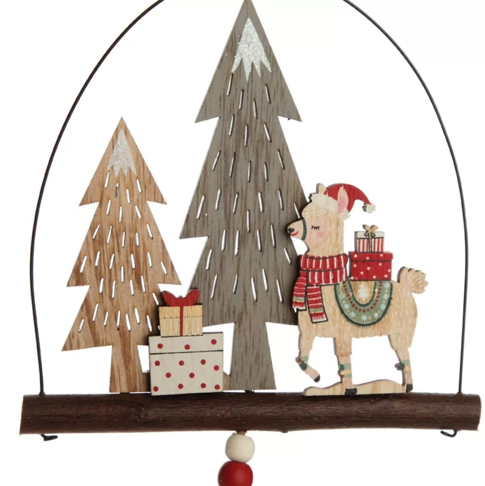 Christmas Llama Hanging Ornament with Tassel Christmas Tree Decorations |