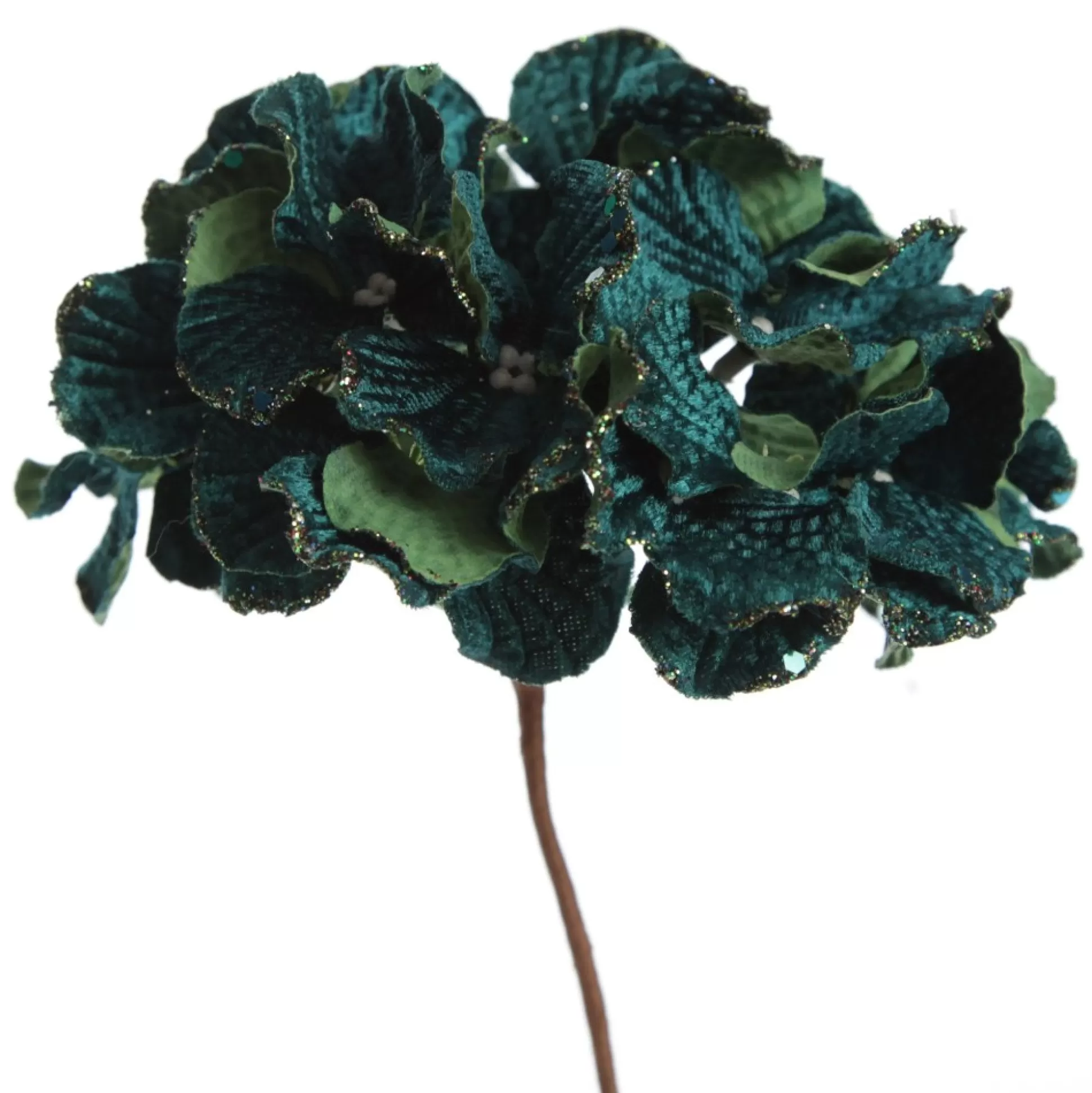 Dark Green Hydrangea Flower Stem Christmas Flowers |