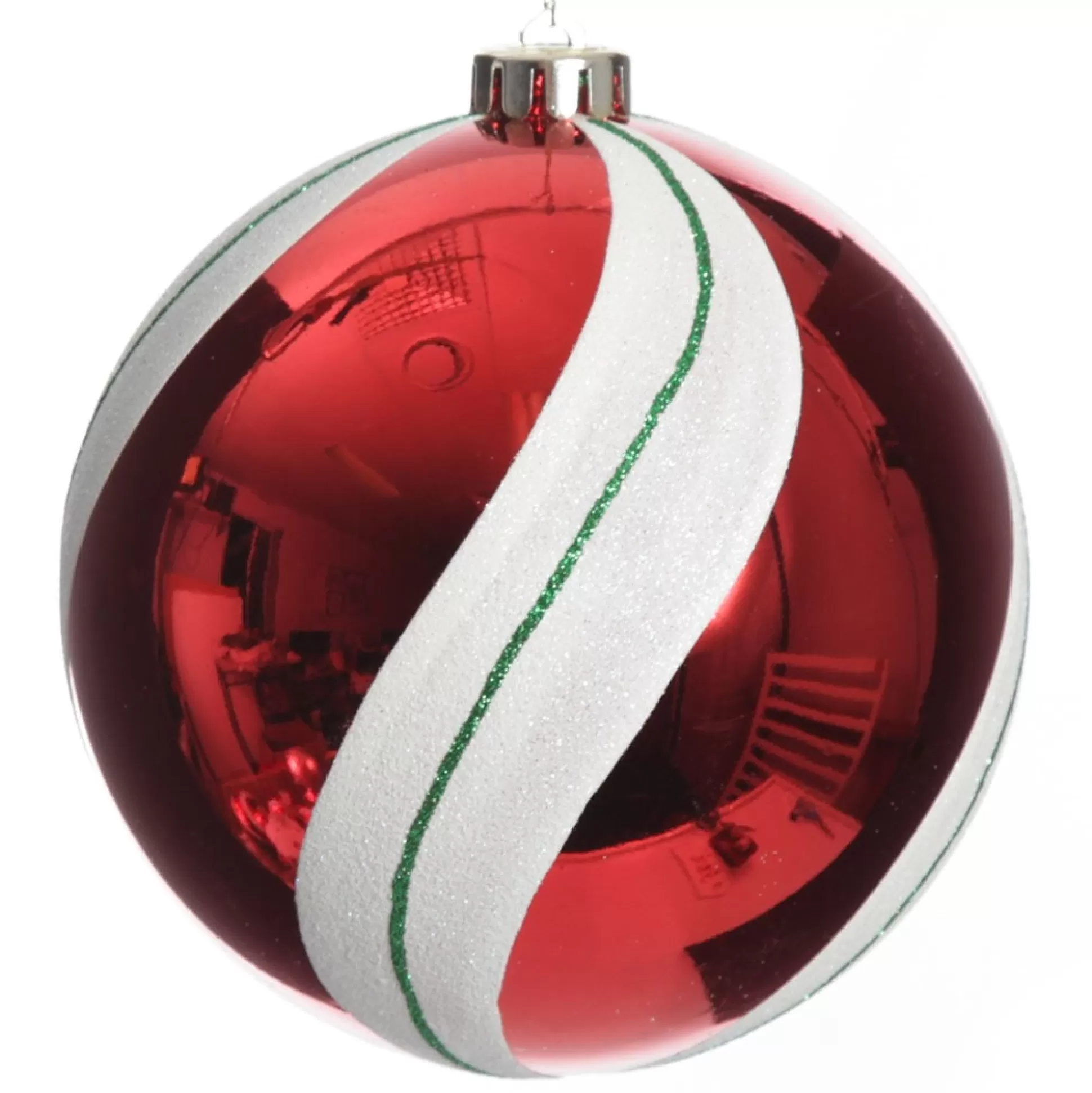 Extra Large Red Swirl Candy Cane Christmas Bauble Decorative Christmas Baubles |
