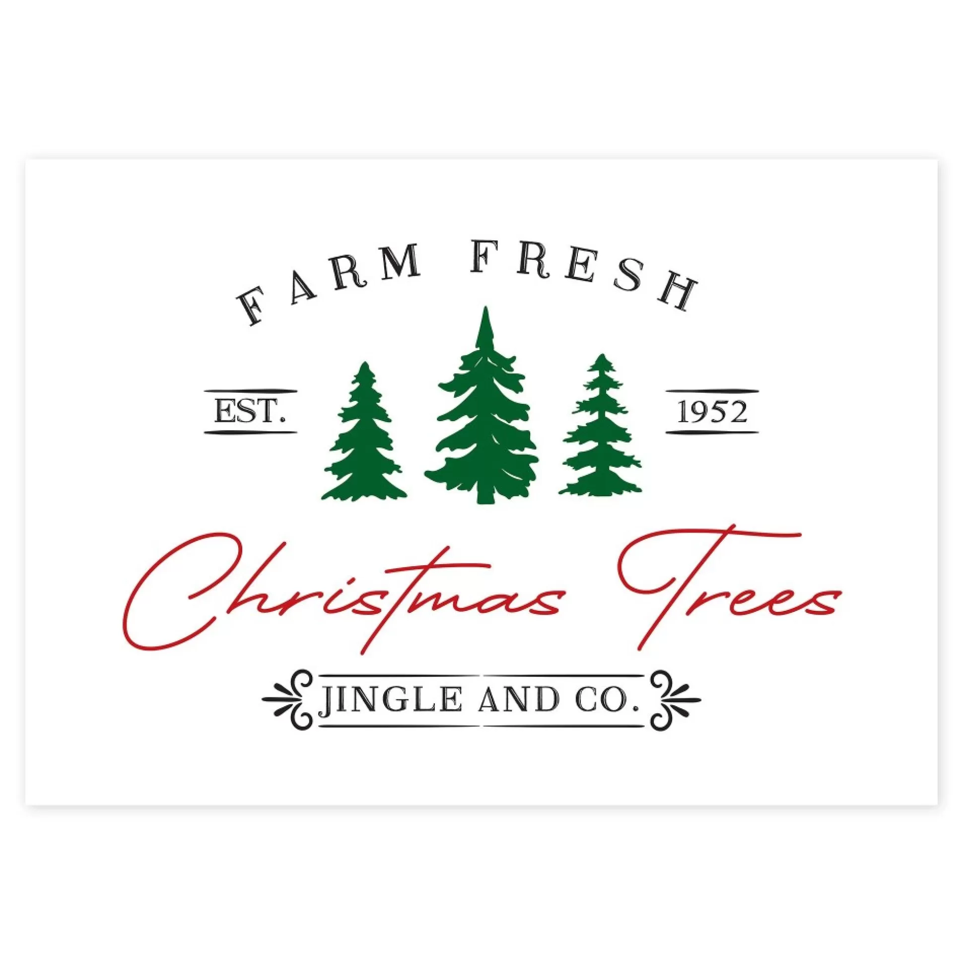 Farm Fresh Christmas Poster Print Christmas Prints |
