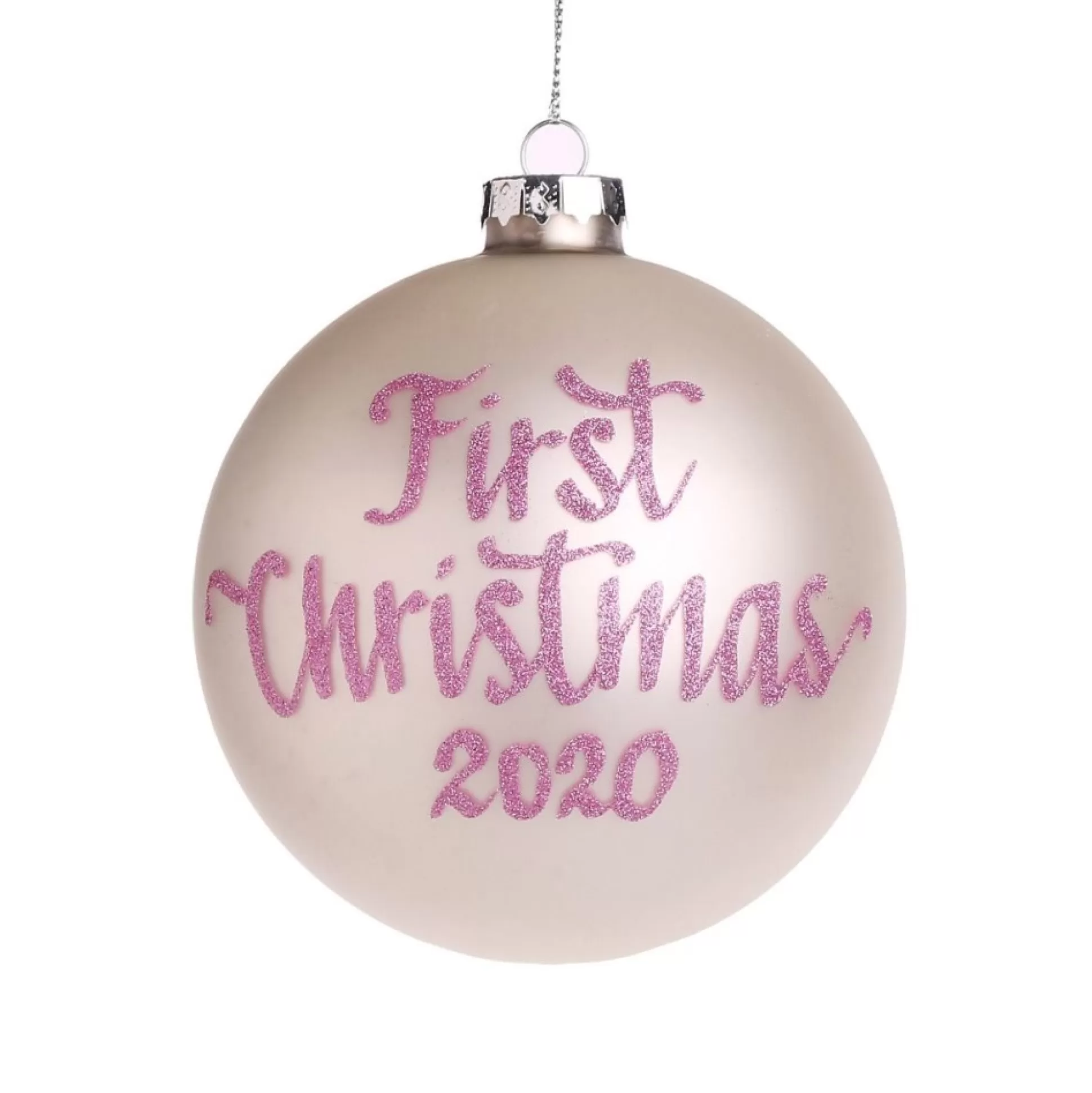 First Christmas Girl Personalised Christmas Bauble Personalised Baubles |