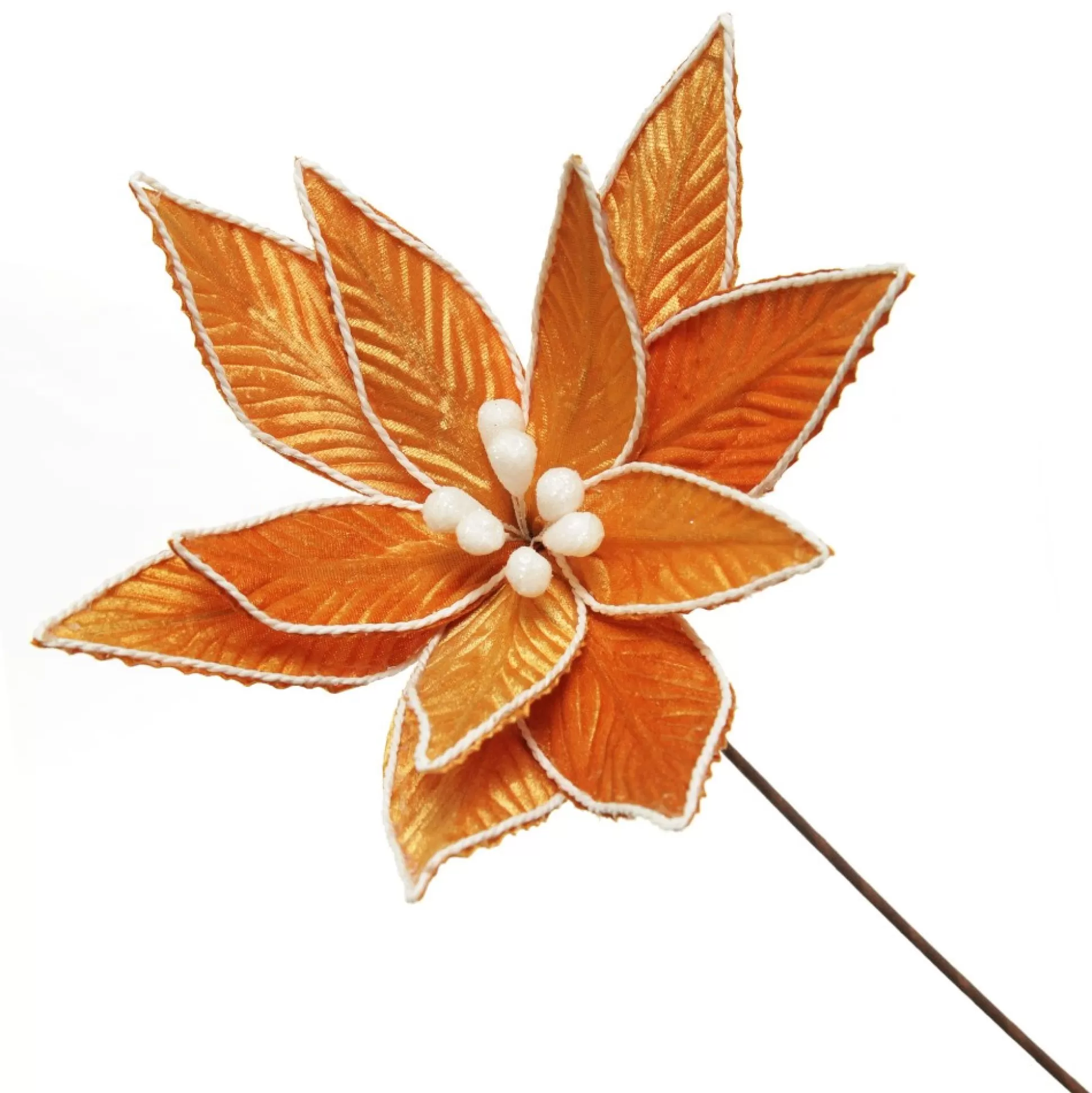 Gingerbread Poinsettia Flower Stem Christmas Flowers |