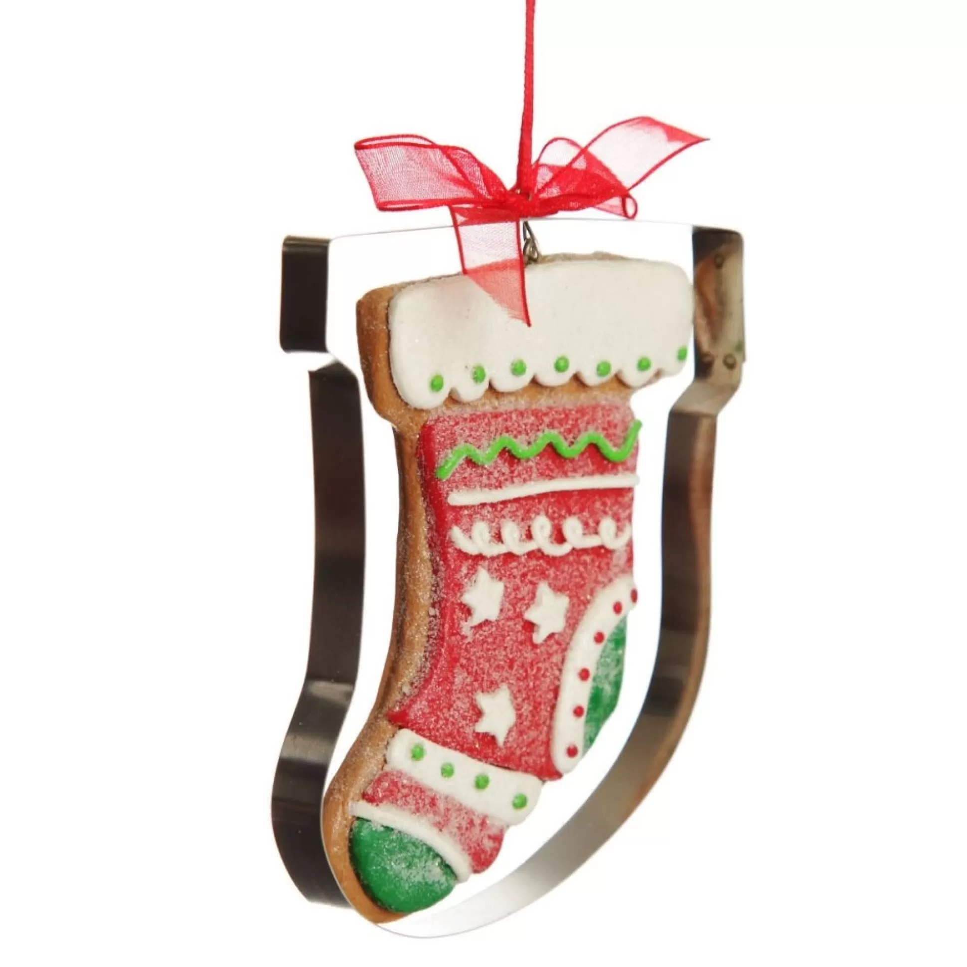 Gingerbread Stocking Cookie Cutter Decoration Christmas Tree Decorations |