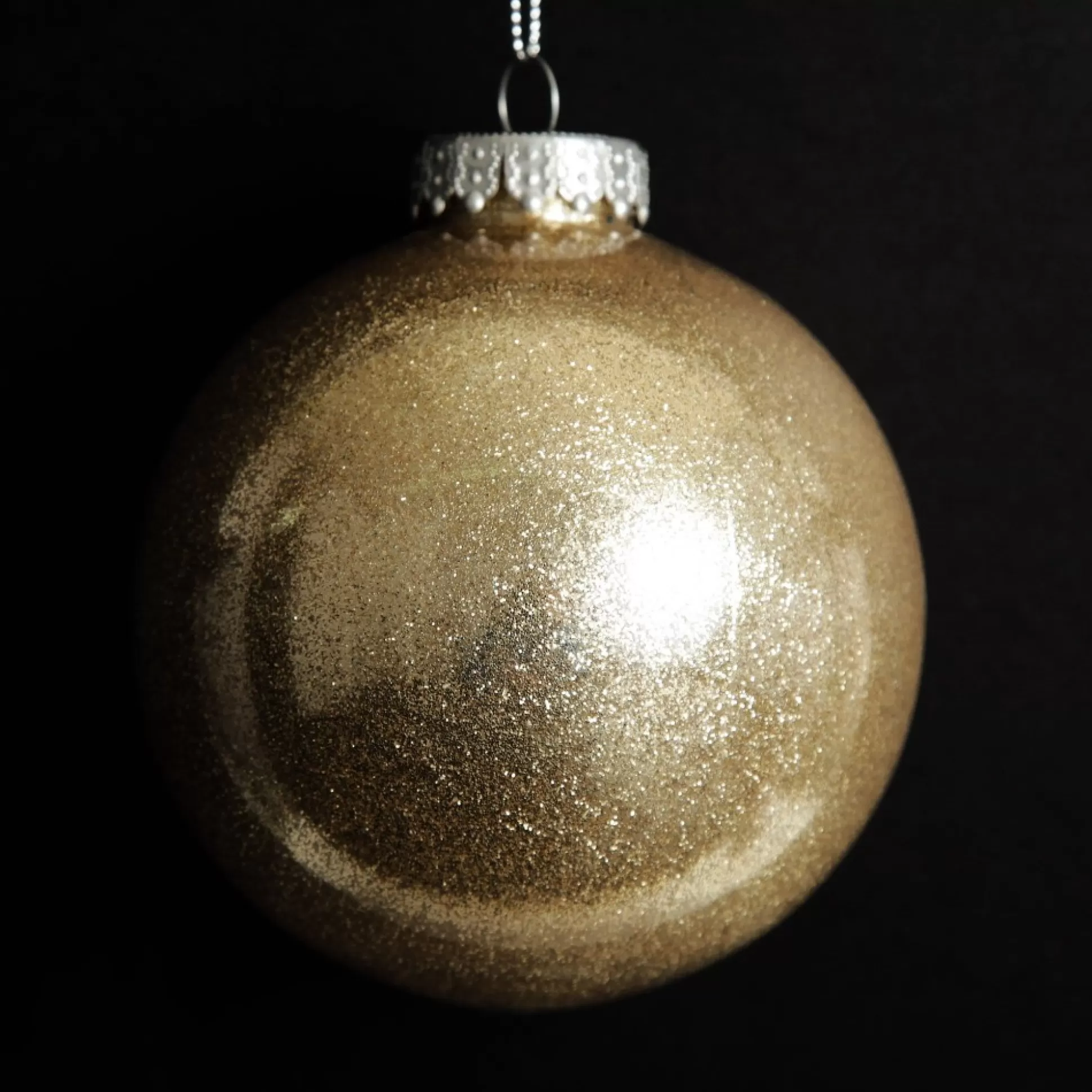 Gold Glitter Christmas Bauble Decorative Christmas Baubles |