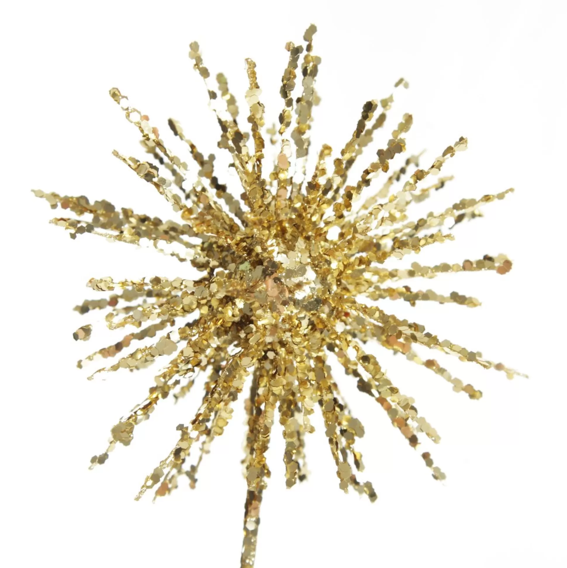 Gold Starburst Sparkle Pick Christmas Tree Picks |