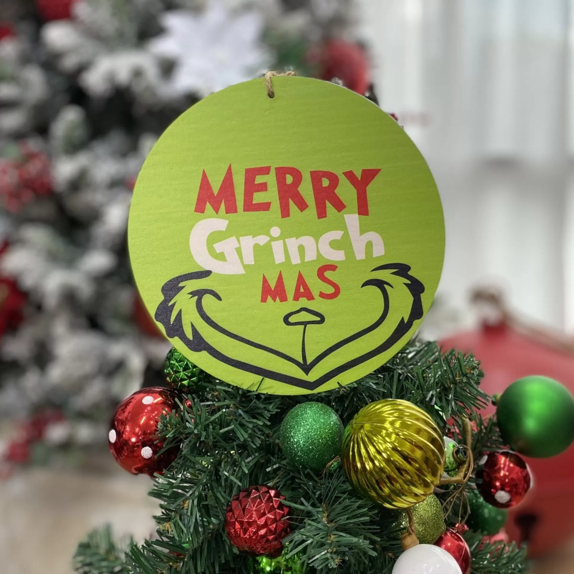 Green Merry Grinchmas Christmas Sign Wall Hangings And Signs |