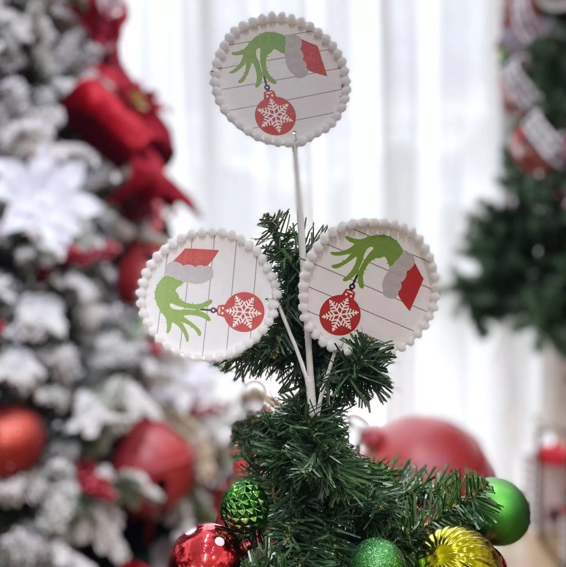 Grinch Christmas Pick Christmas Tree Picks |