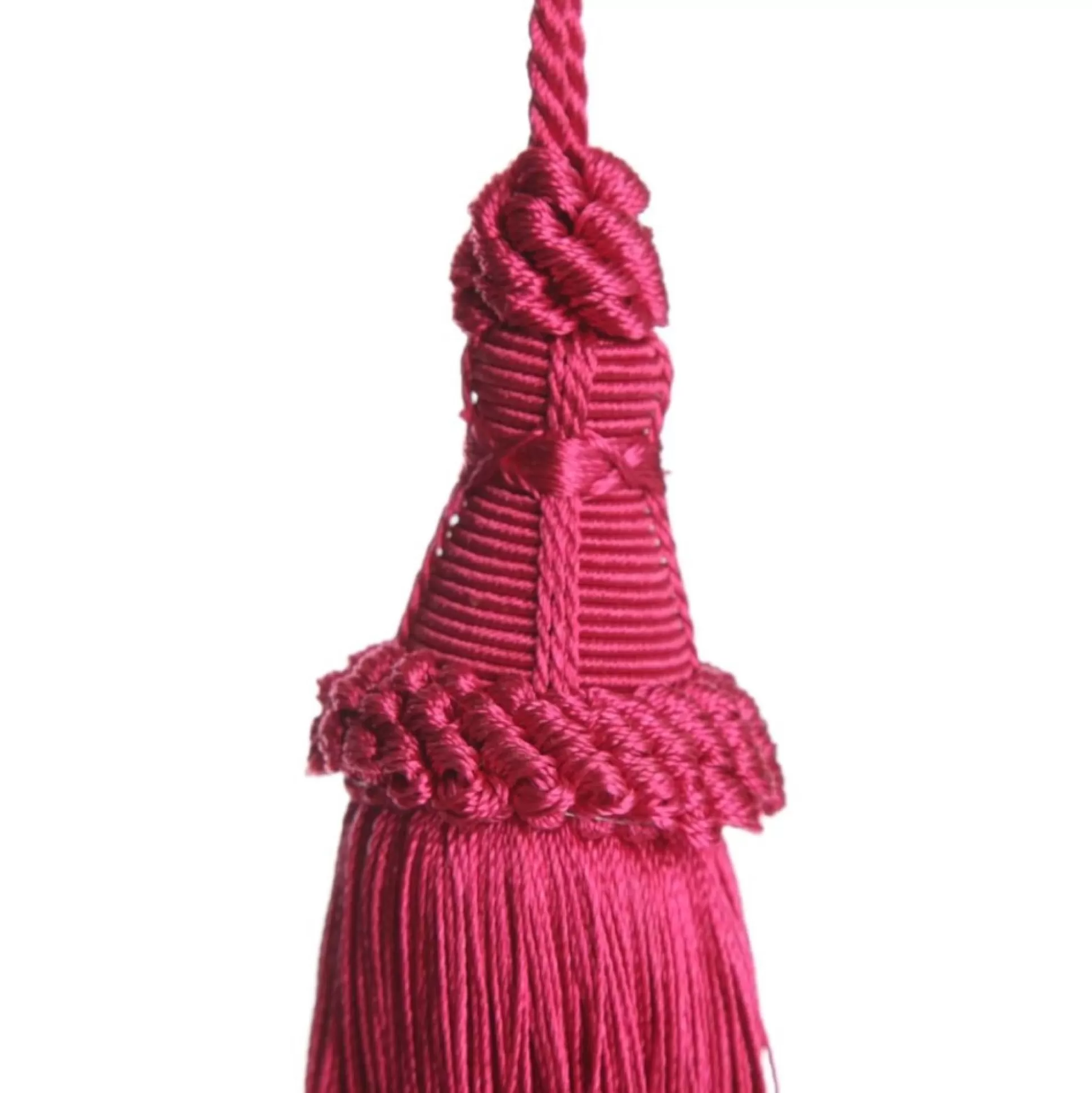 Hot Pink Tassel Christmas Tree Decorations |