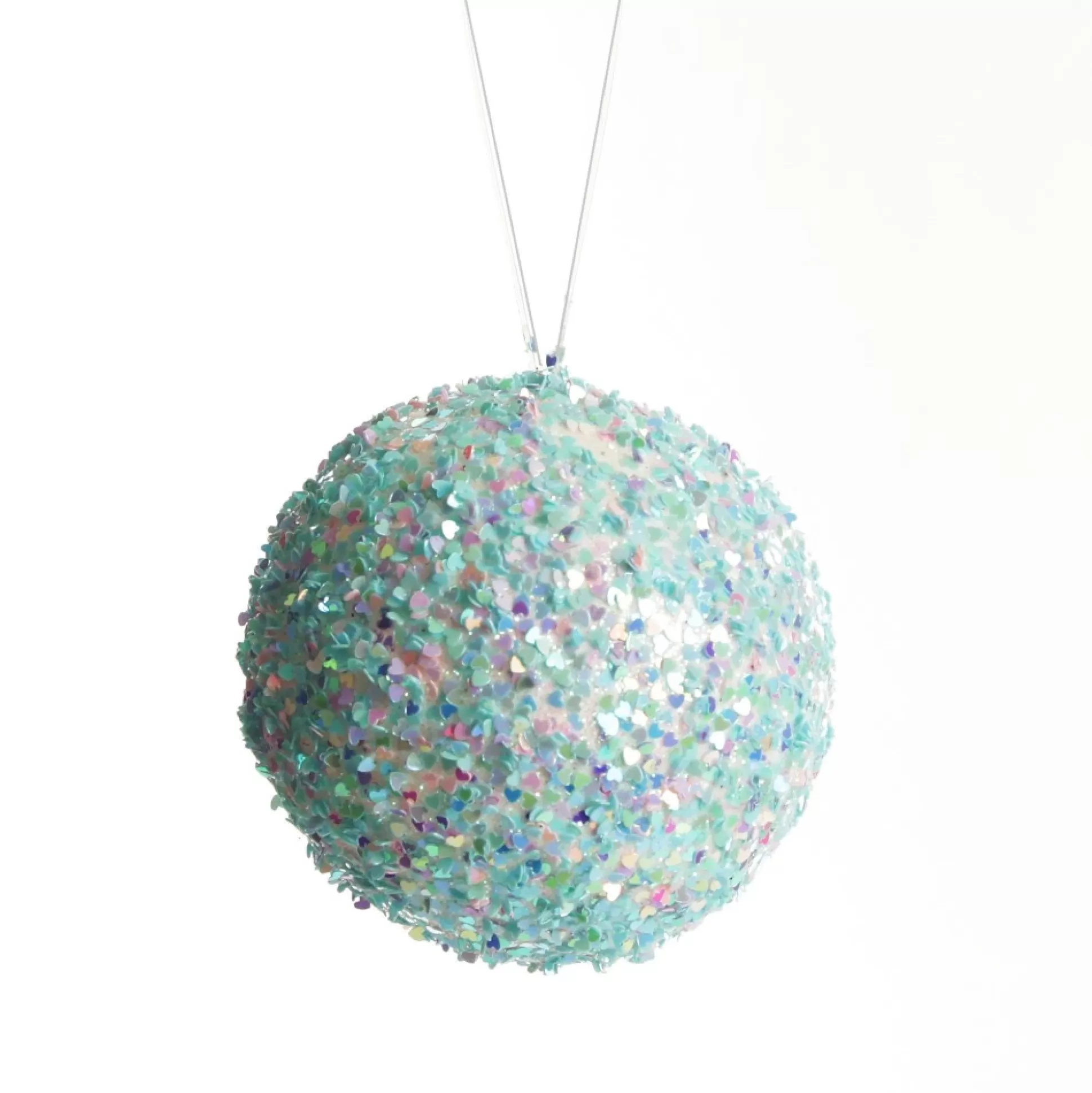 Iridescent Baby Blue Sequin Christmas Ball Decorative Christmas Baubles |
