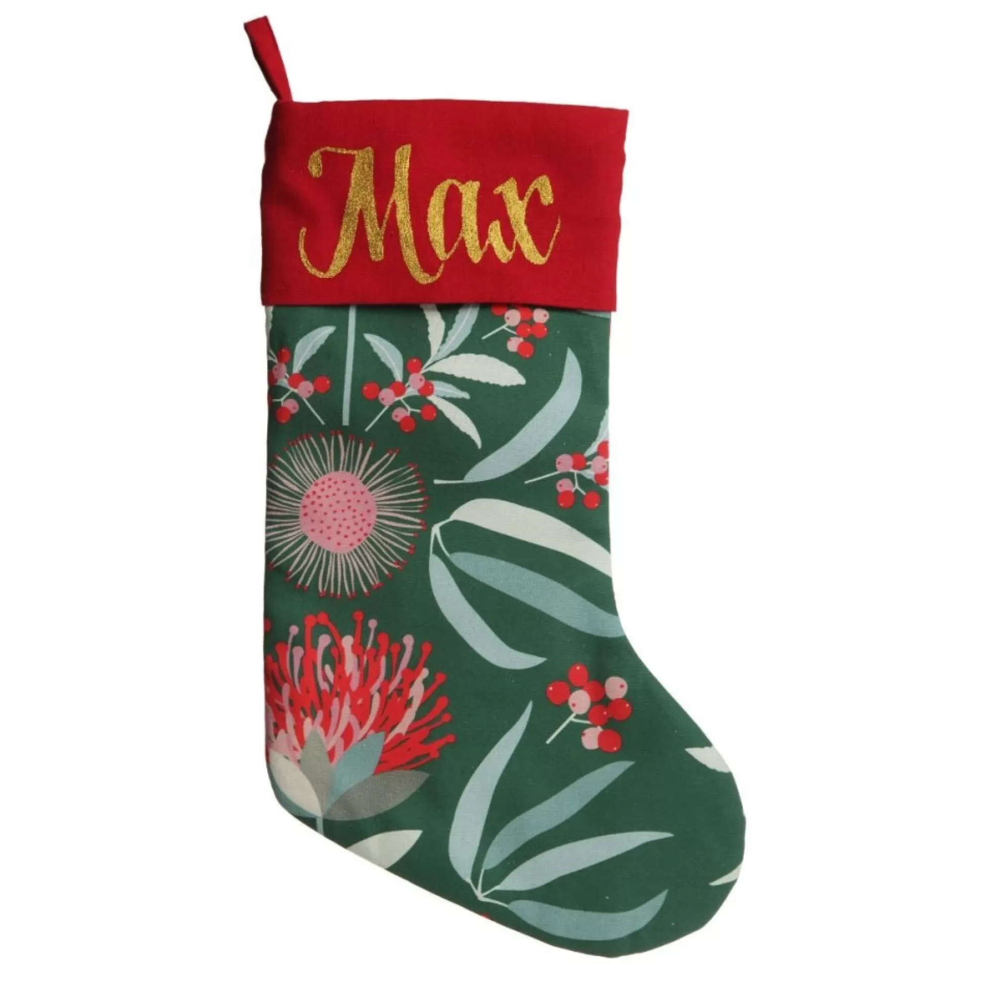 Jocelyn Proust Australiana Flora Christmas Stocking Personalised Stockings |