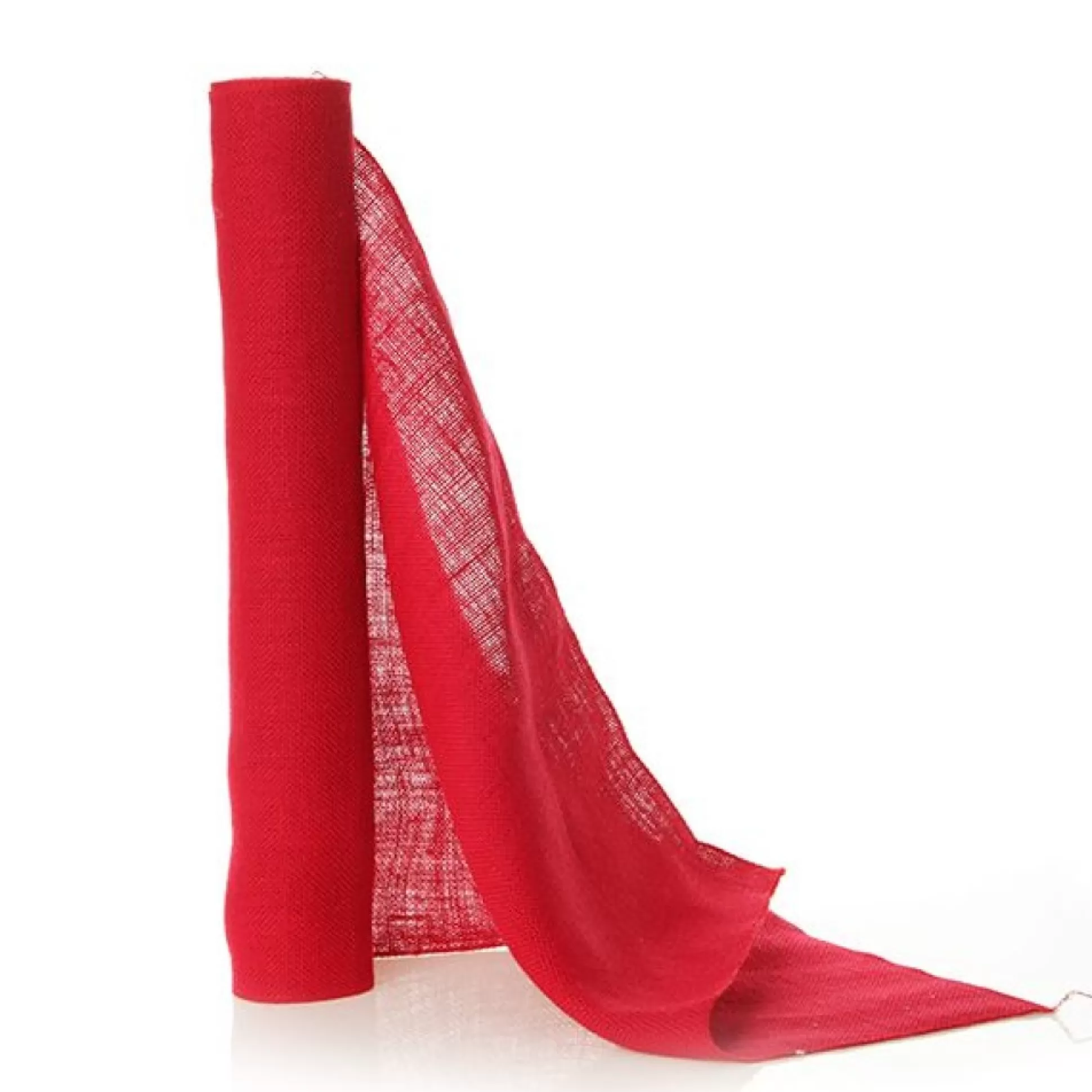 Jute Red Roll - Table Runner Christmas Table Decor |