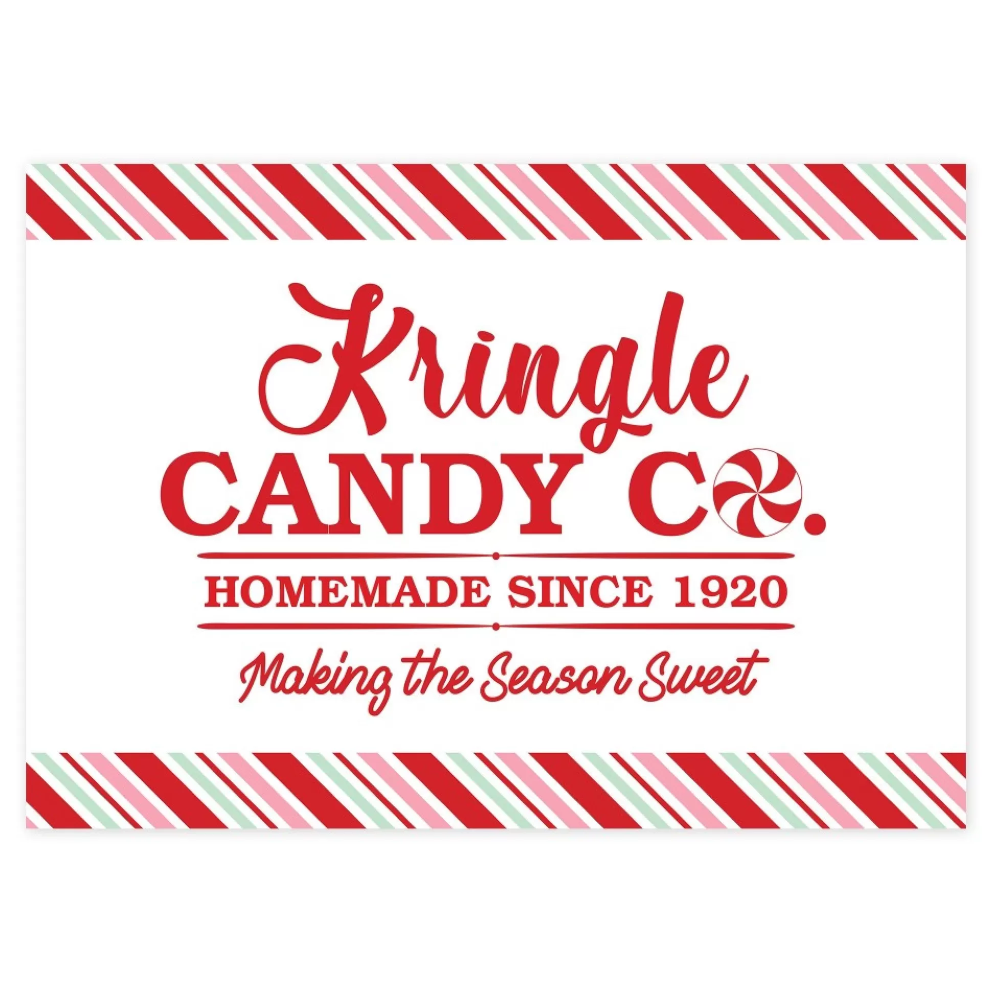 Kringle Candy Co Christmas Poster Print Christmas Prints |