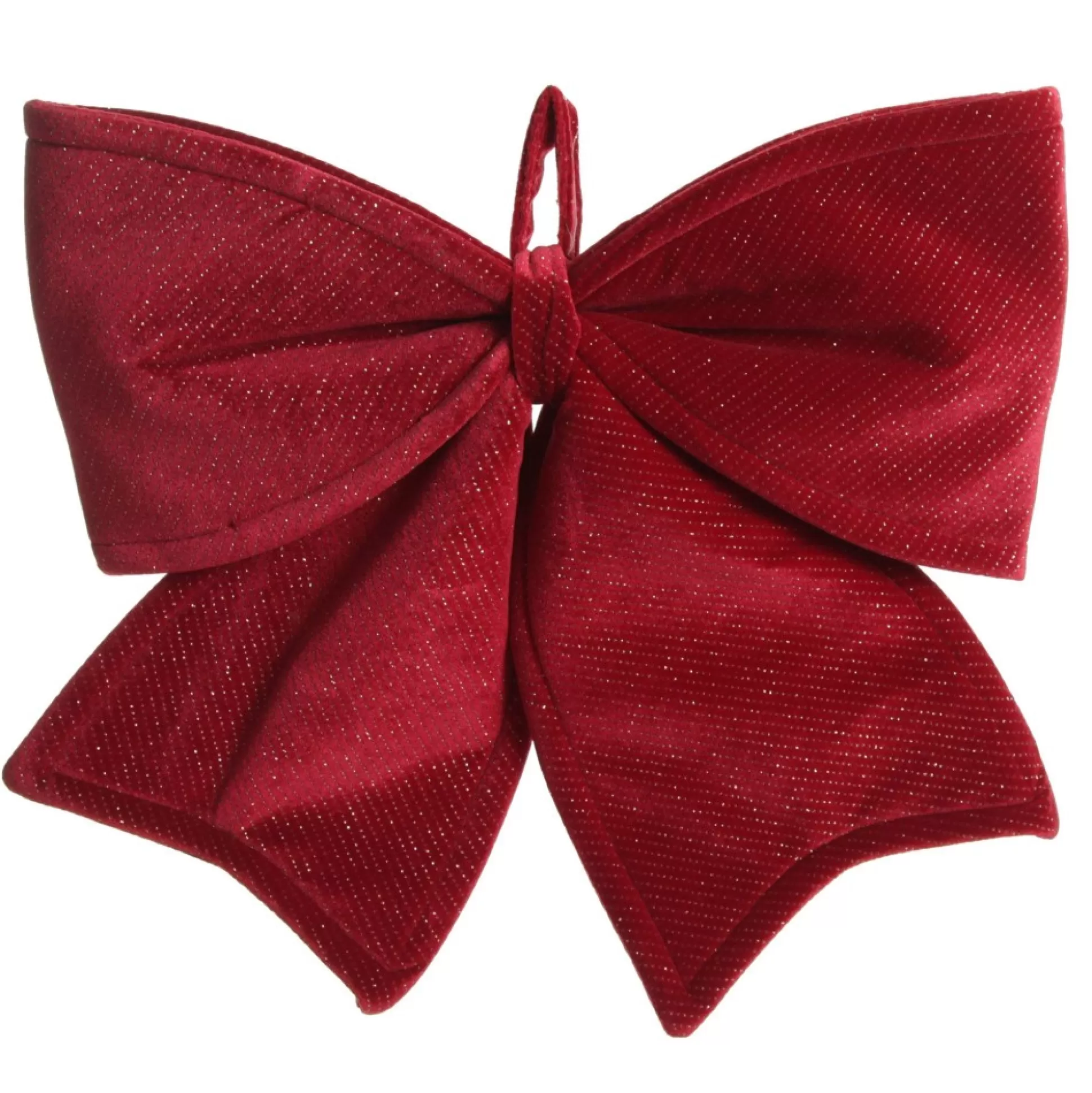 Large Padded Burgundy Velvet Bow Christmas Bells And Bows |