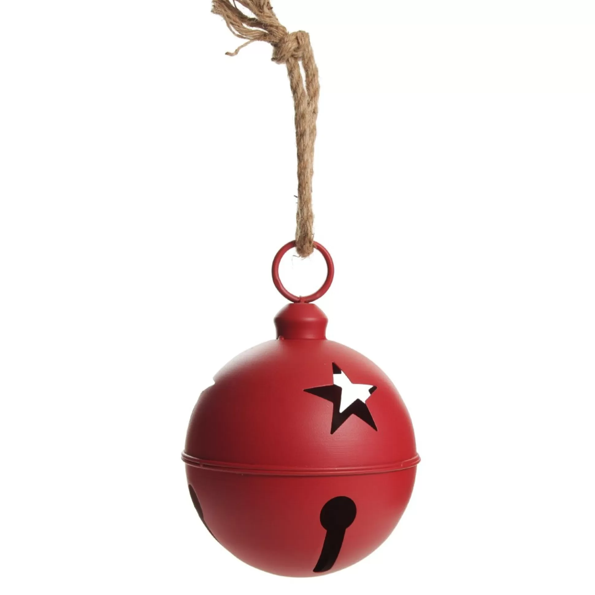 Large Red Metal Bell Decoration Christmas Bells And Bows |