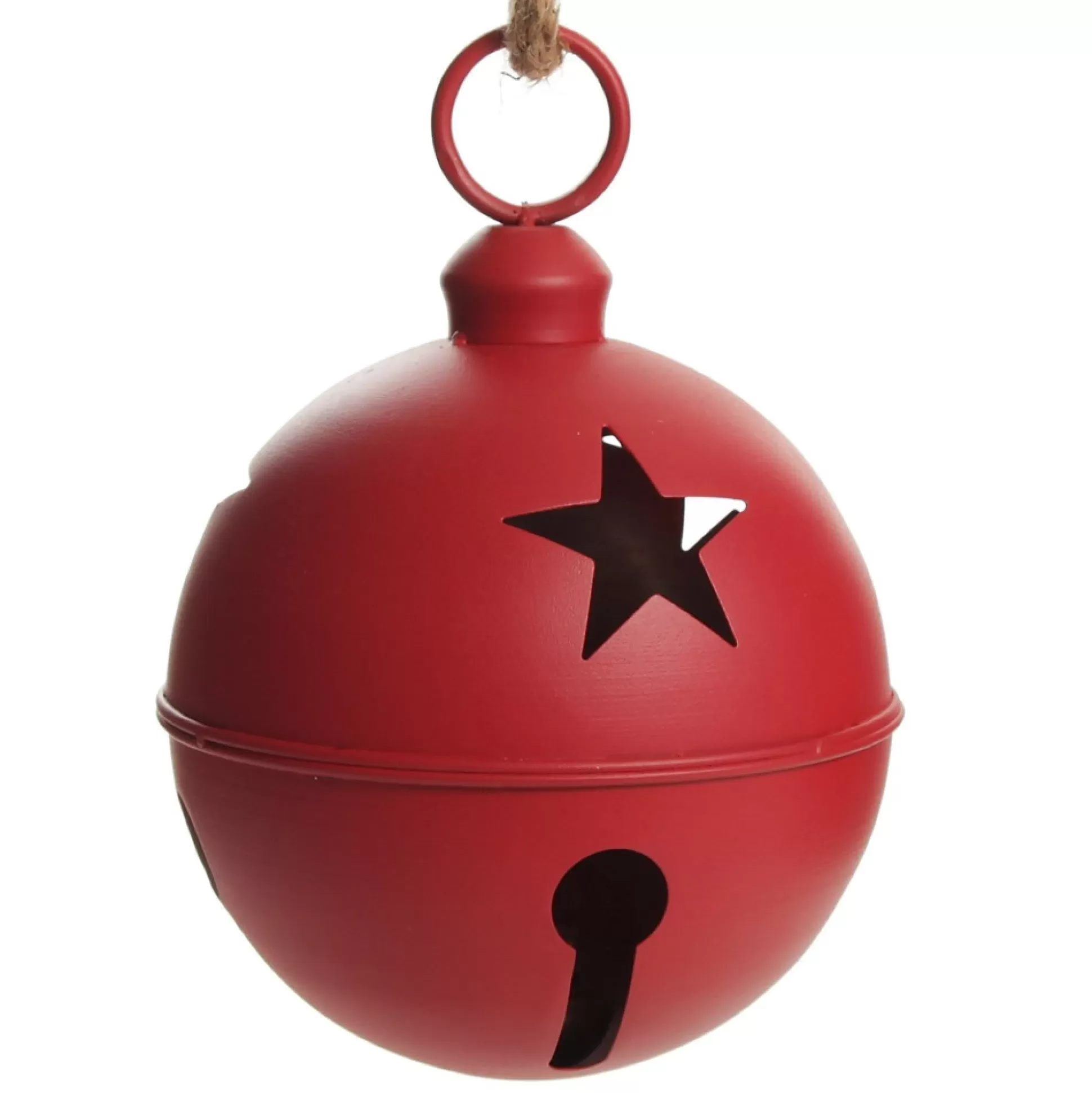 Large Red Metal Bell Decoration Christmas Bells And Bows |