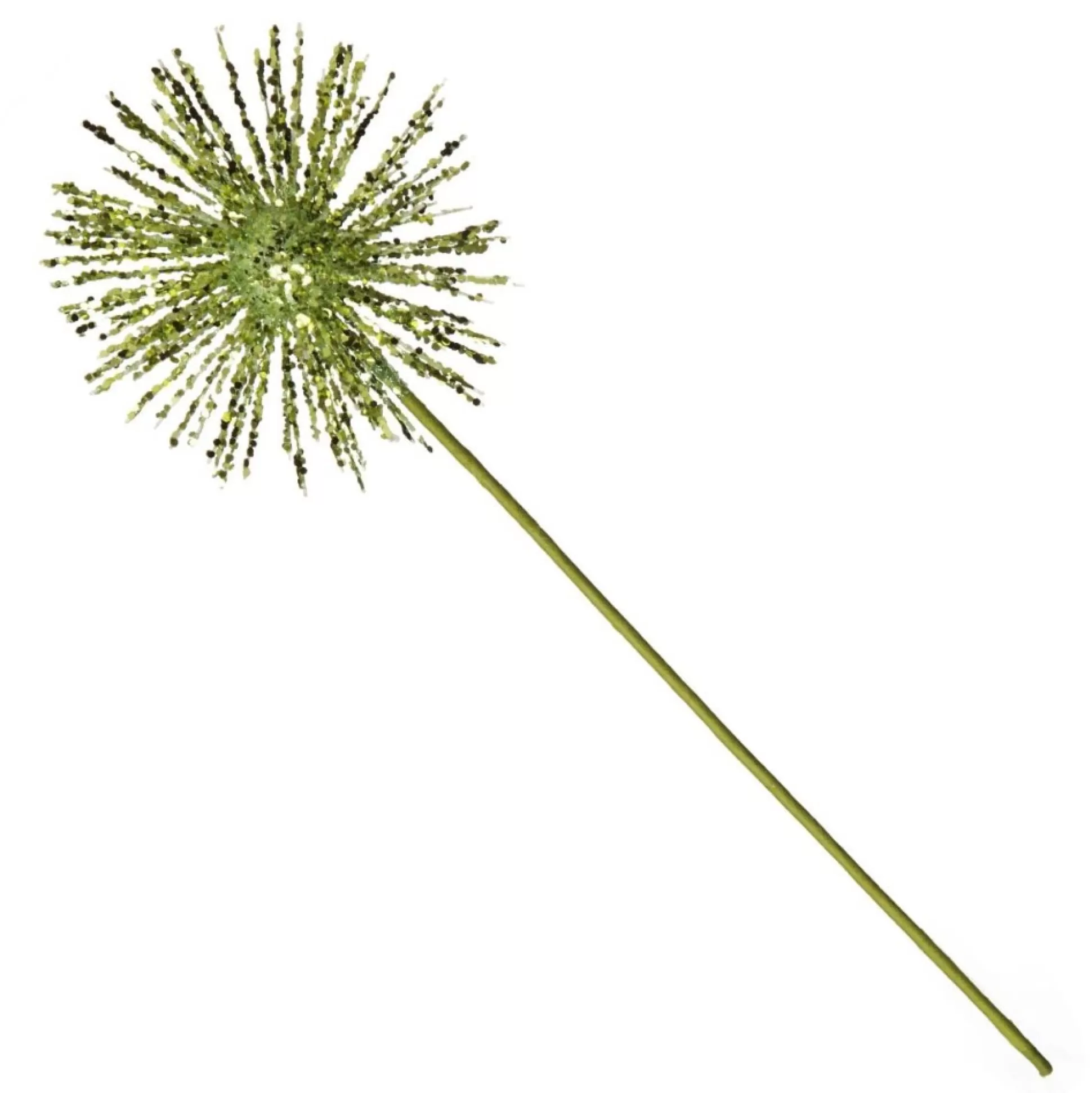 Lime Green Starburst Sparkle Pick Christmas Tree Picks |