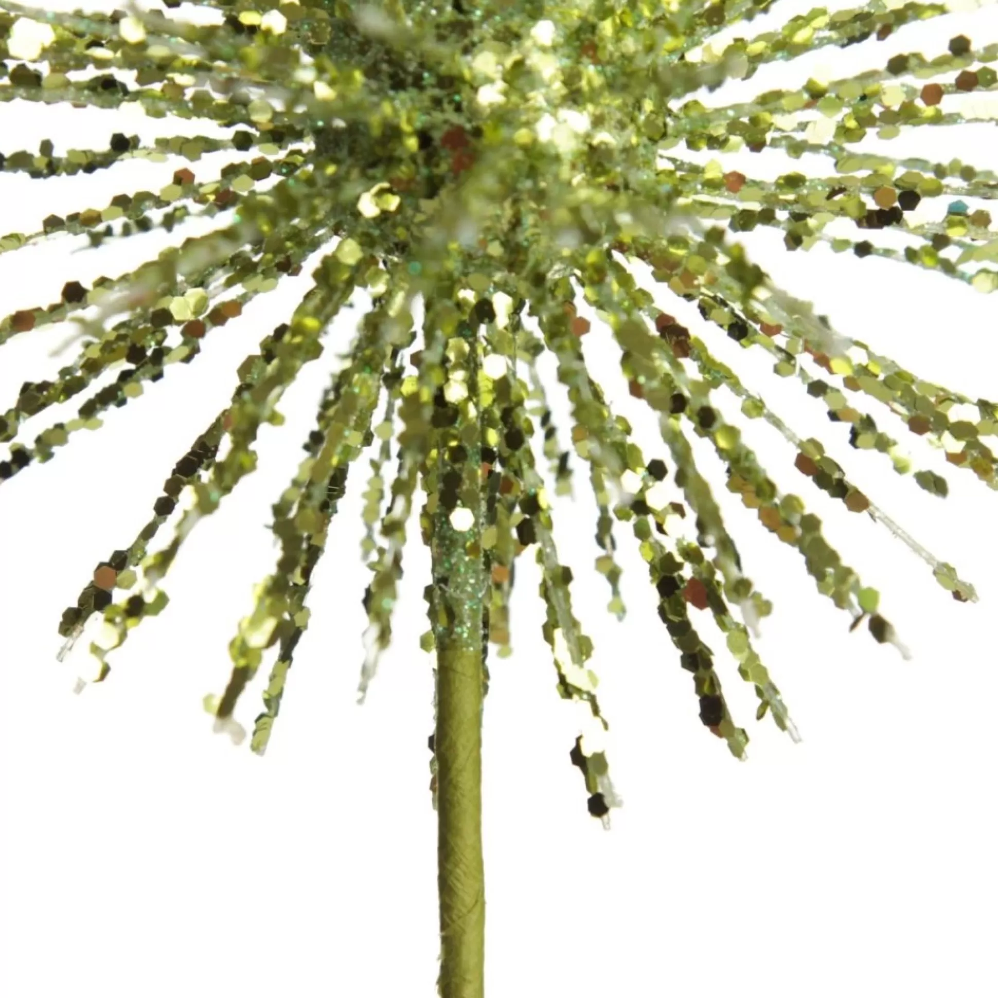 Lime Green Starburst Sparkle Pick Christmas Tree Picks |