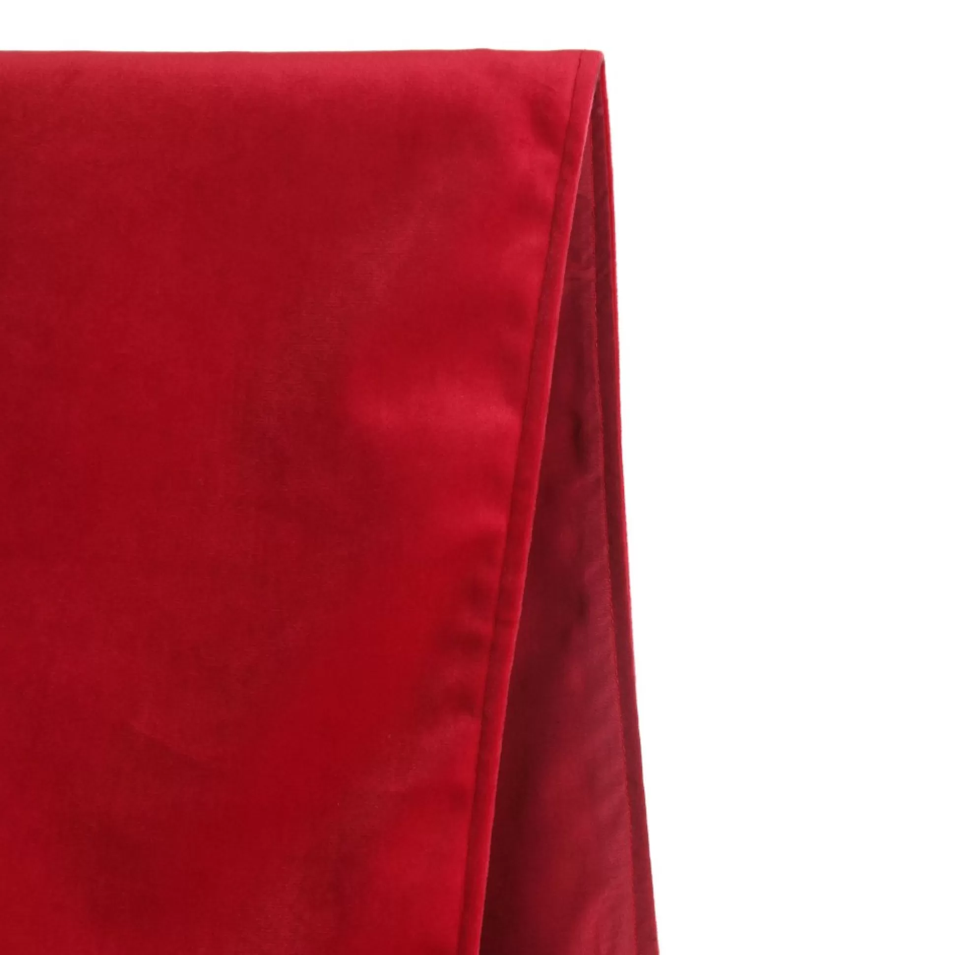 Luxe Dark Red Velvet Lined Table Runner Christmas Table Decor |