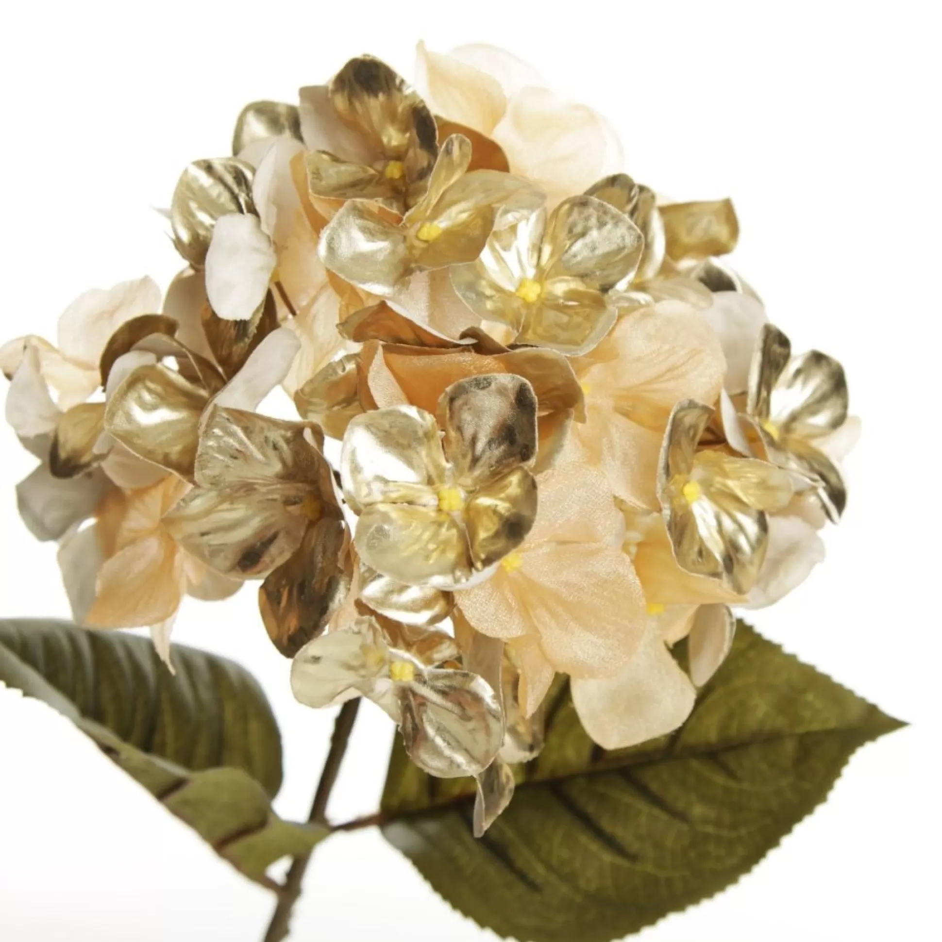 Luxe Gold Hydrangea Flower Stem Christmas Flowers |