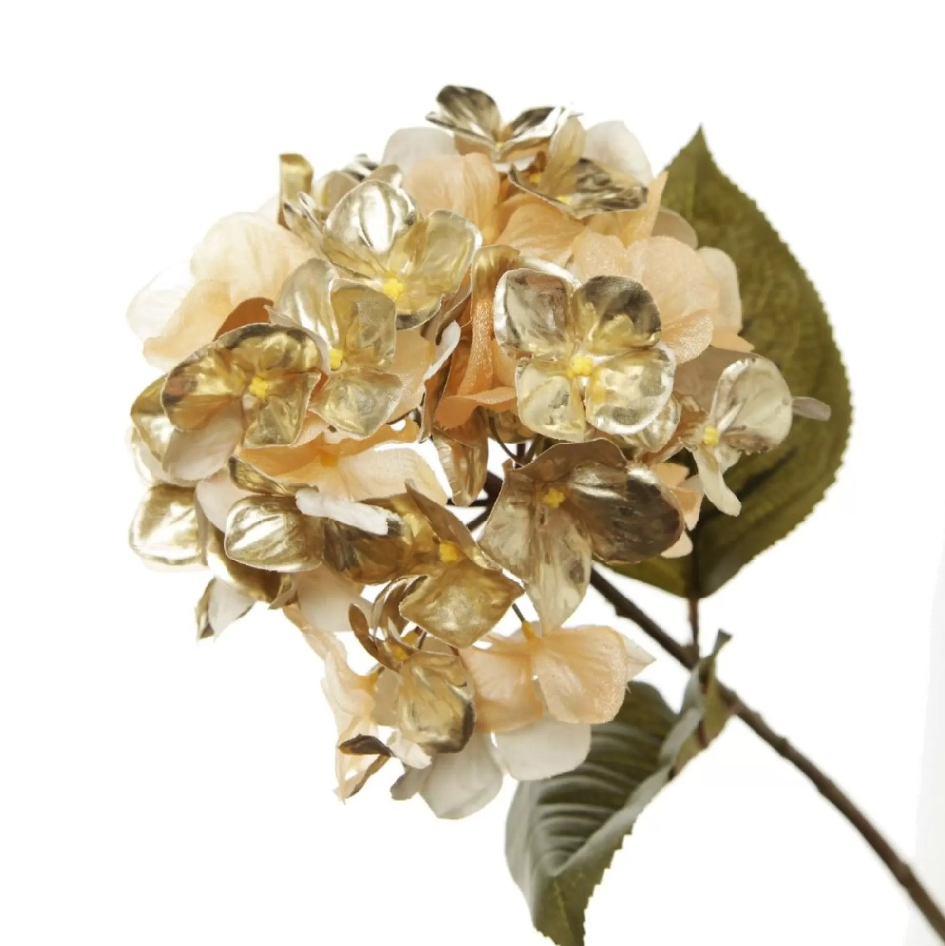 Luxe Gold Hydrangea Flower Stem Christmas Flowers |