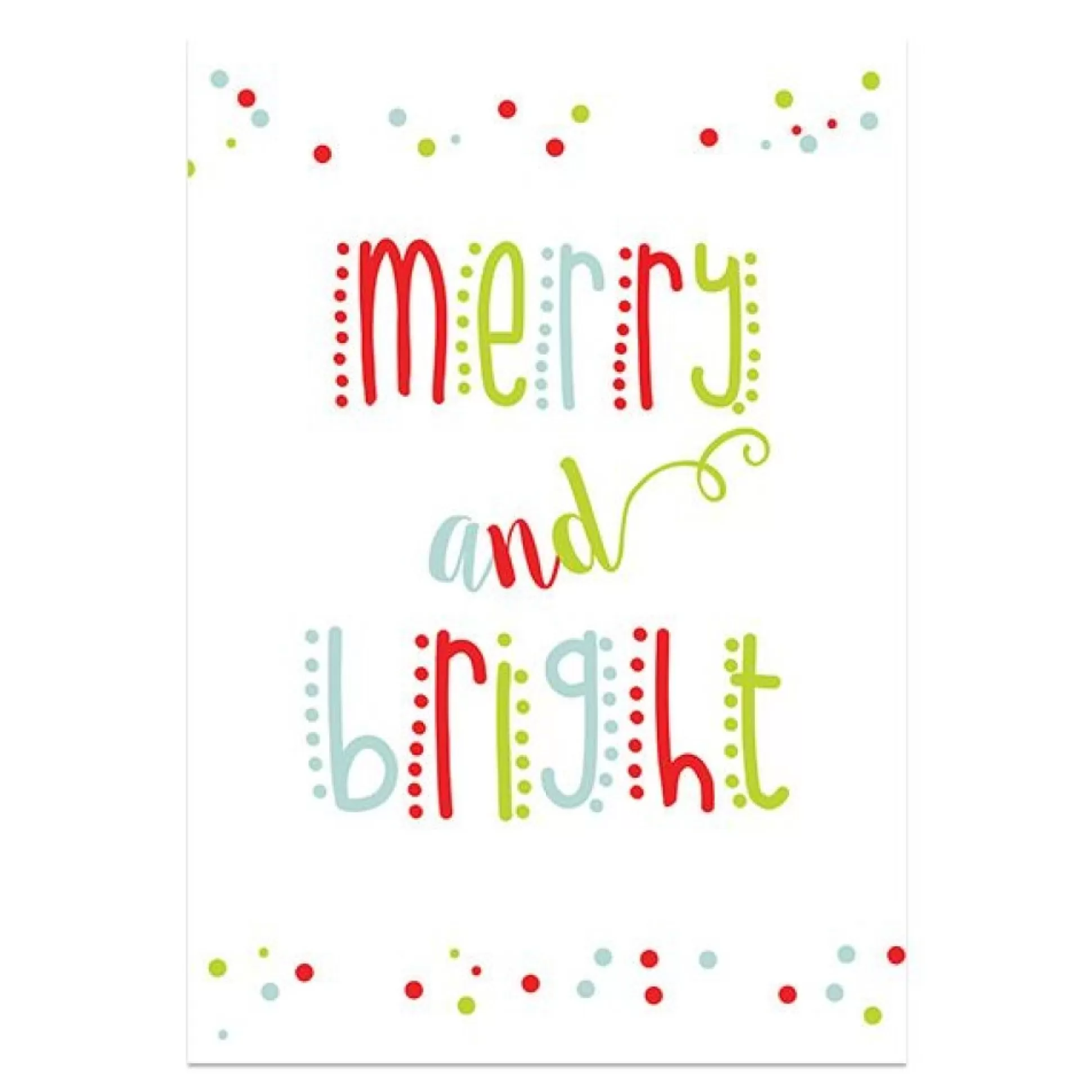 Merry and Bright Christmas Poster Print Christmas Prints |