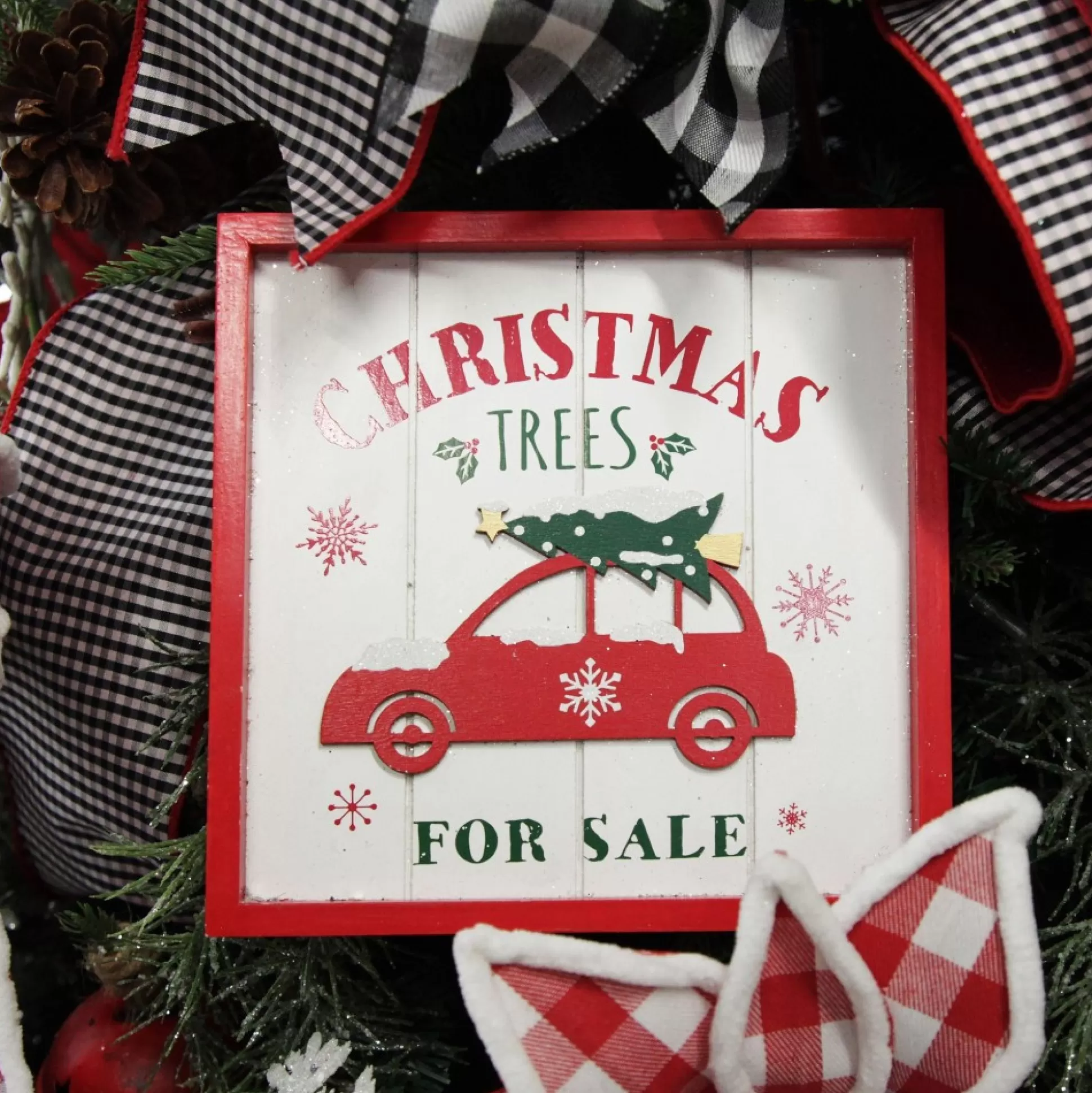 Merry Christmas Trees for Sale Wall Hanging Plaque Diy Wreaths |