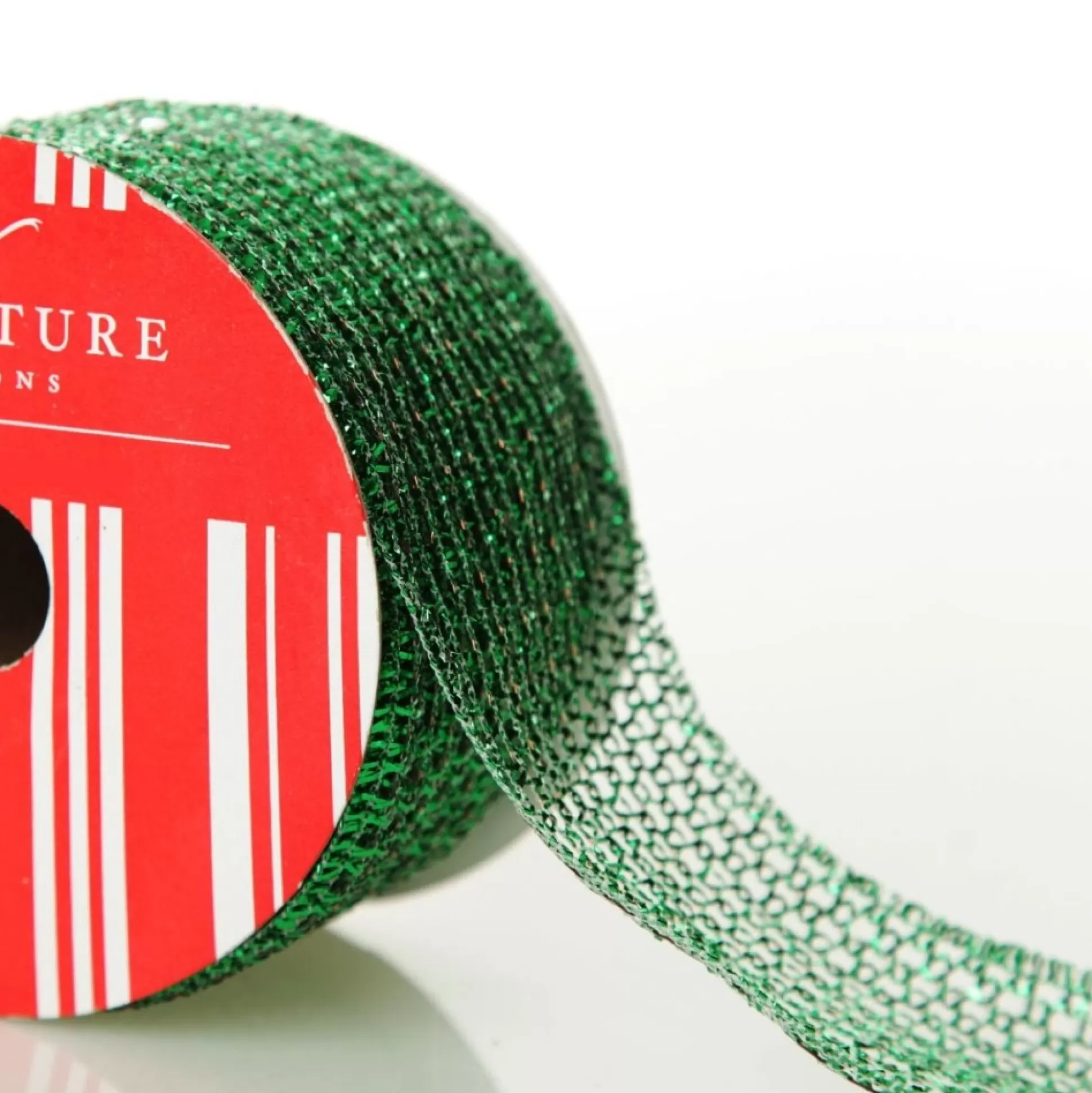 Metallic Green Wire Mesh Ribbon Ribbons |