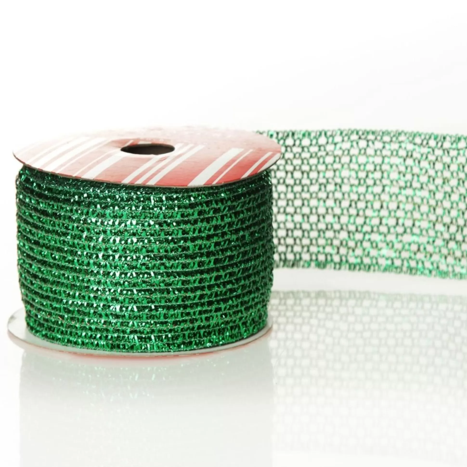 Metallic Green Wire Mesh Ribbon Ribbons |