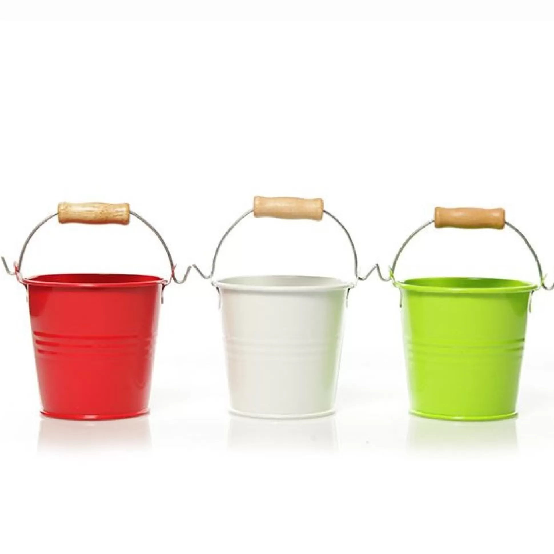 Mini Tin Bucket Lime Christmas Craft Supplies |