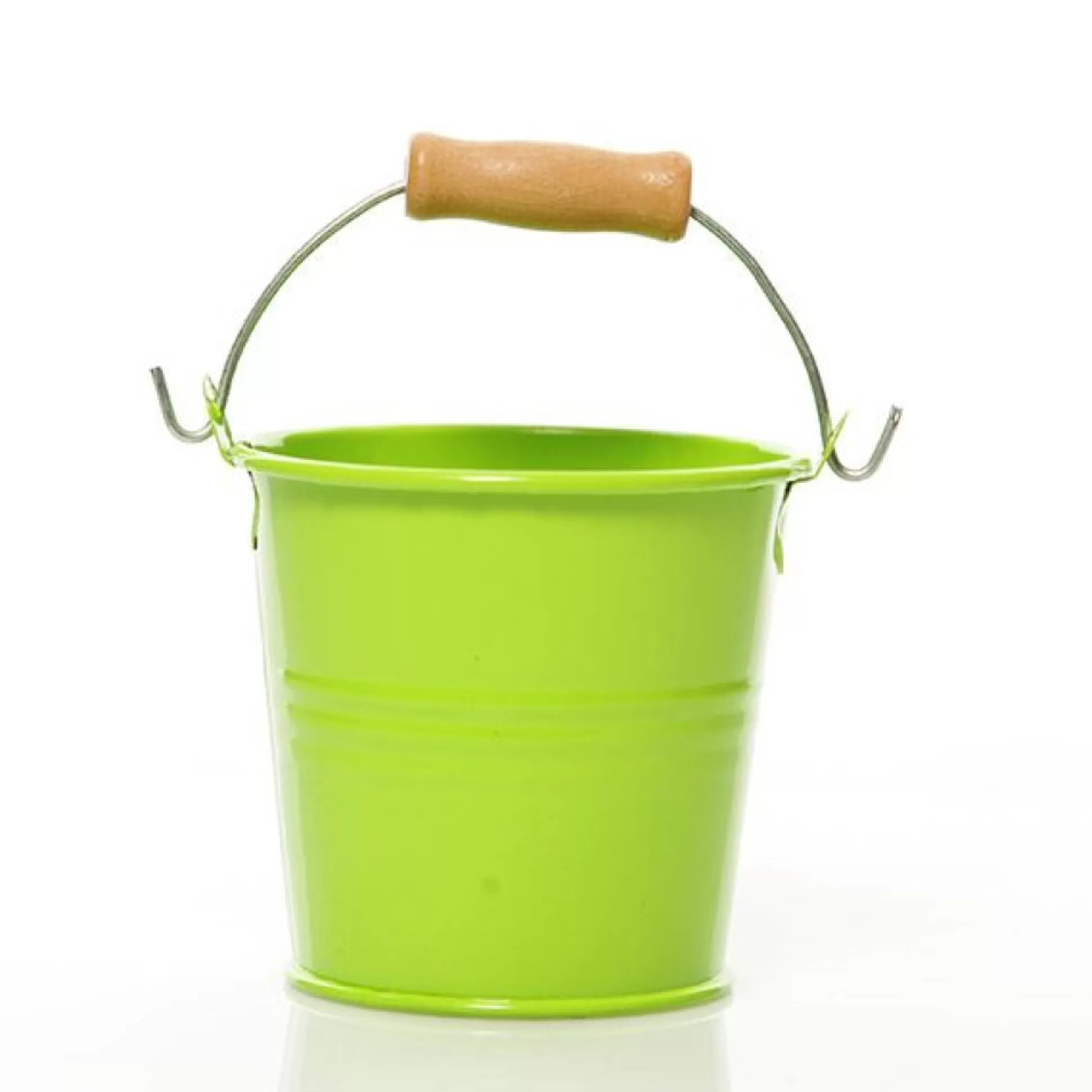 Mini Tin Bucket Lime Christmas Craft Supplies |