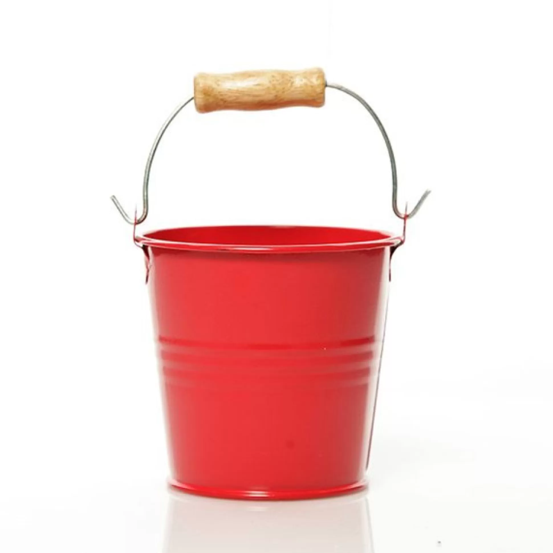 Mini Tin Bucket Red Christmas Craft Supplies |