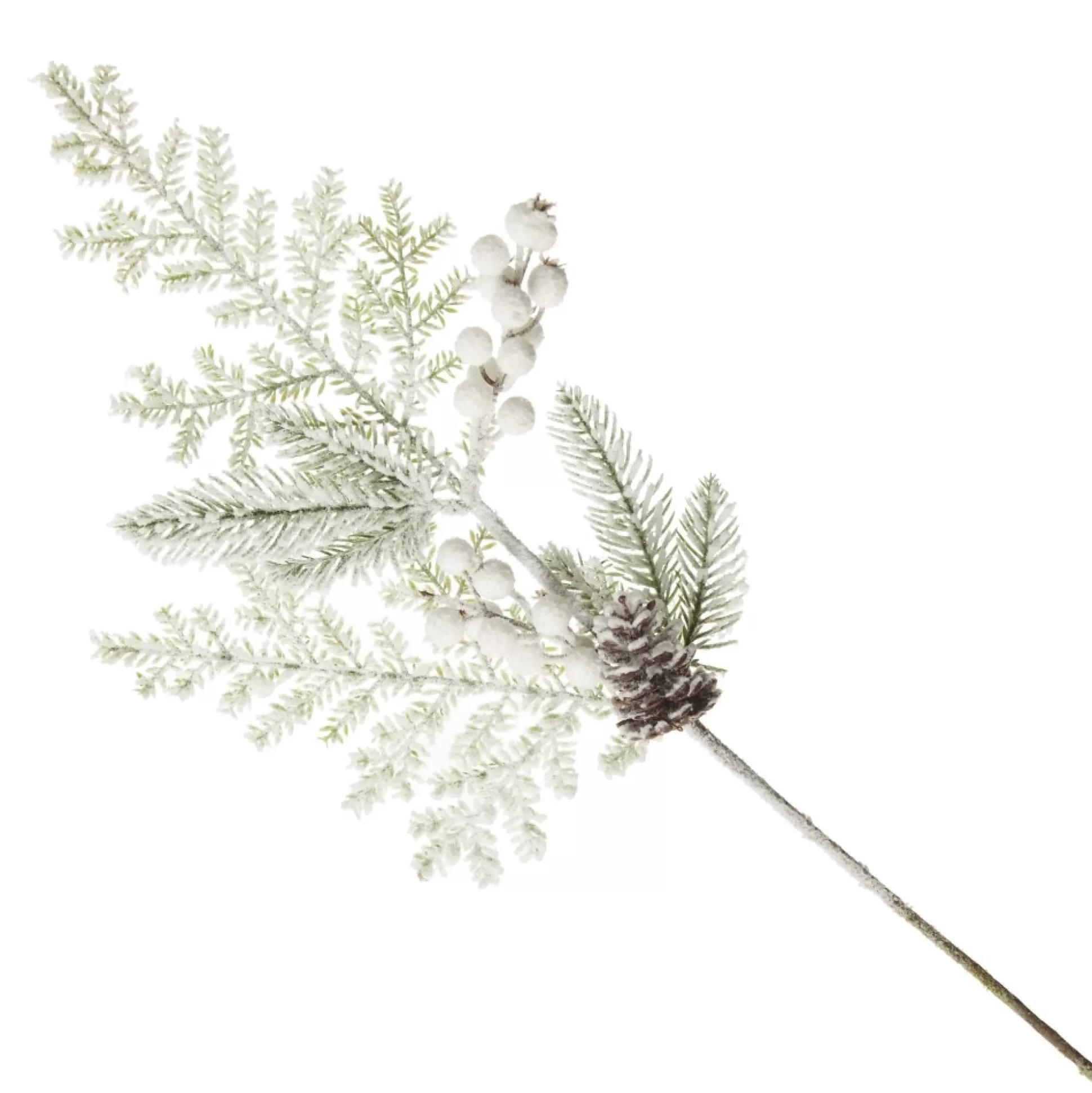 Mixed Pine and Cone Snowy Christmas Spray Christmas Sprays |