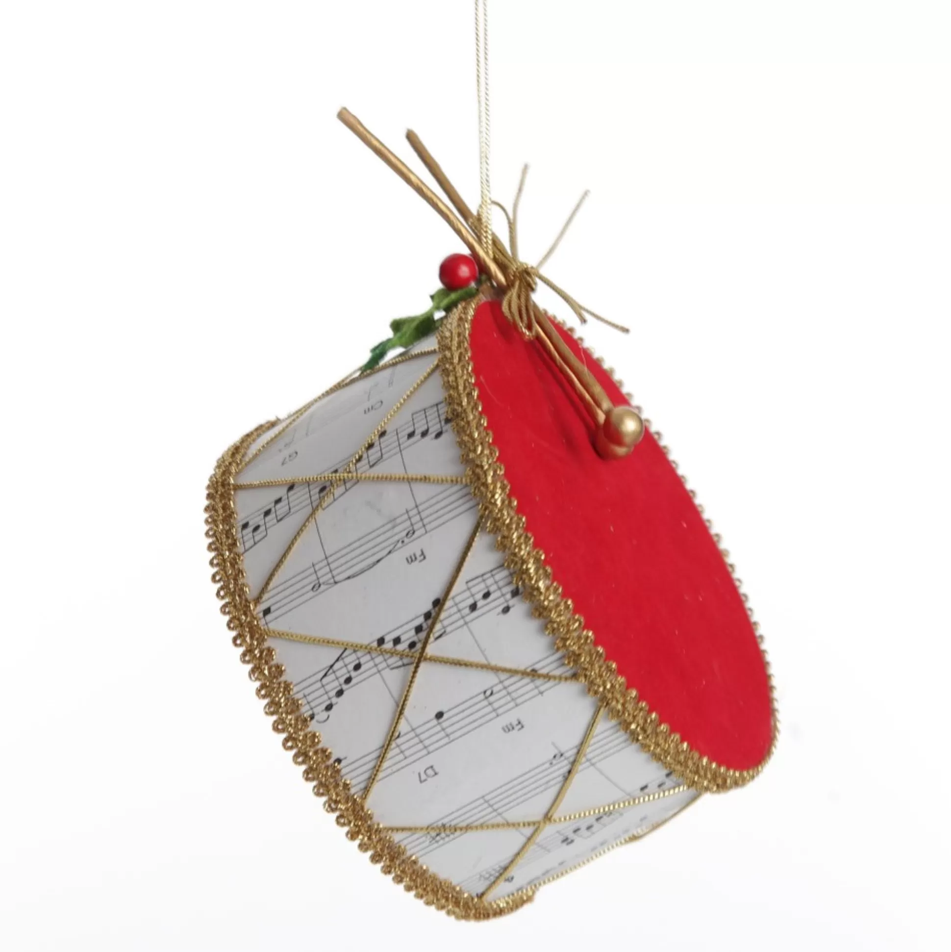 Musical Note Christmas Drum Tree Decoration Christmas Tree Decorations |