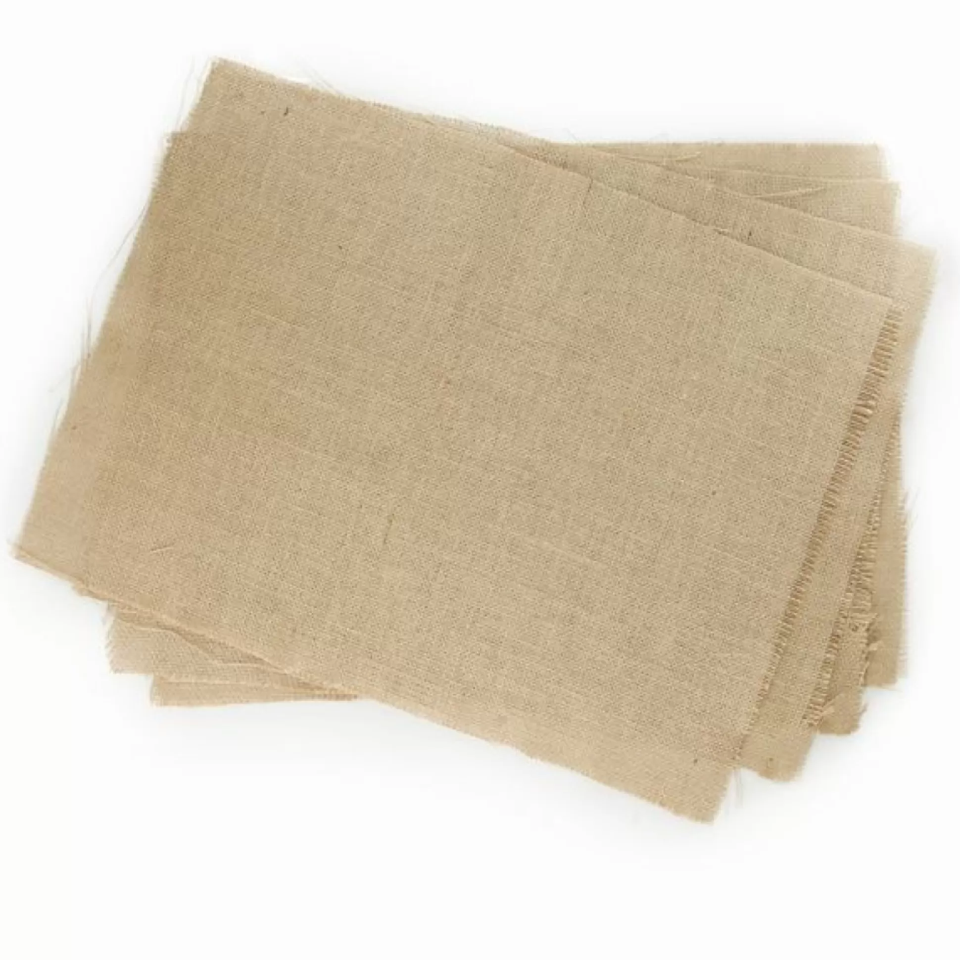 Natural Jute Hessian Sheets - Pack of 4 Christmas Craft Supplies |