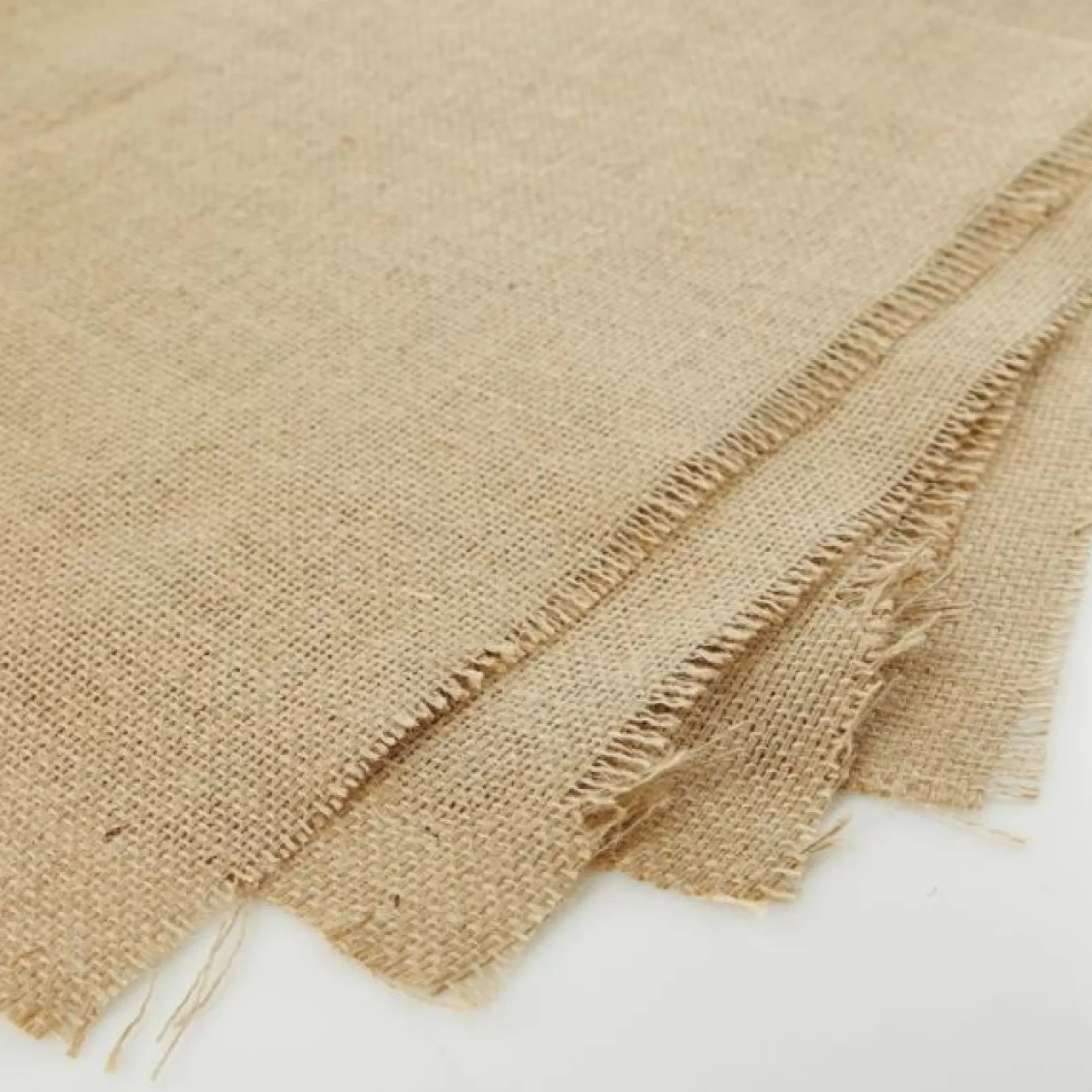Natural Jute Hessian Sheets - Pack of 4 Christmas Craft Supplies |