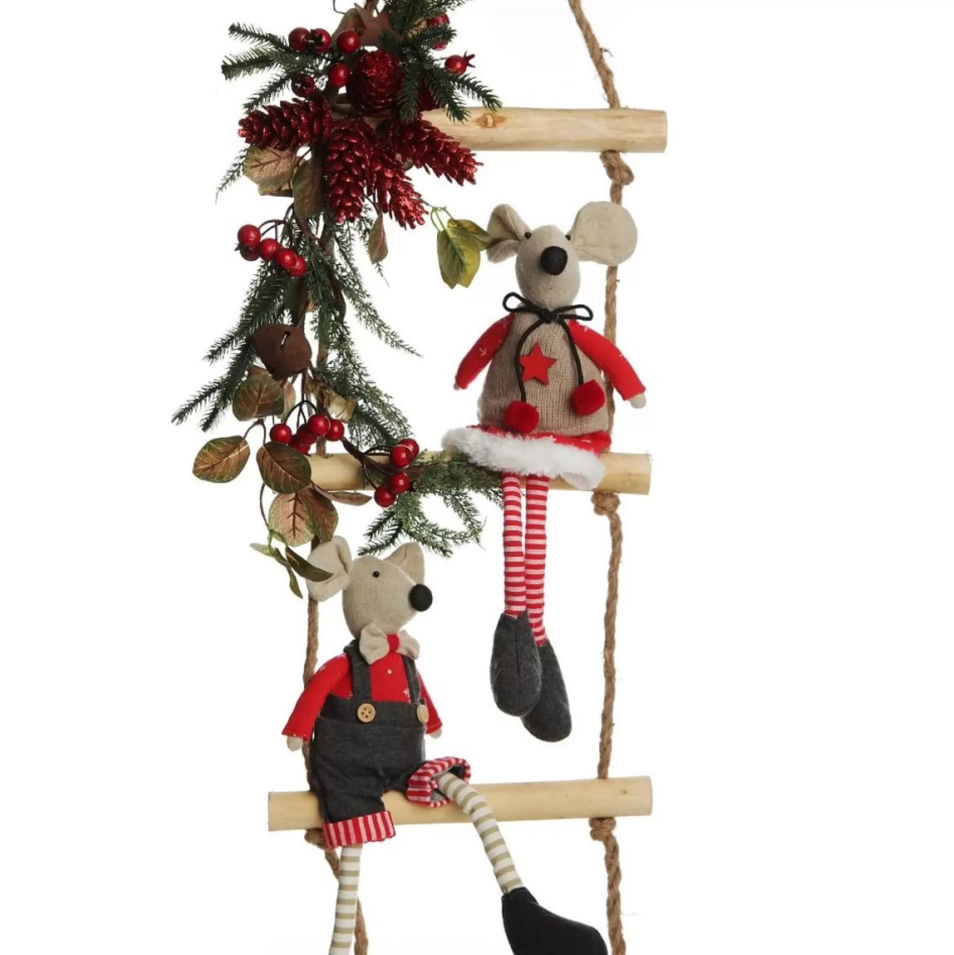 Natural Wooden Rope Ladder Hanging Ornament Wall Hangings And Signs |