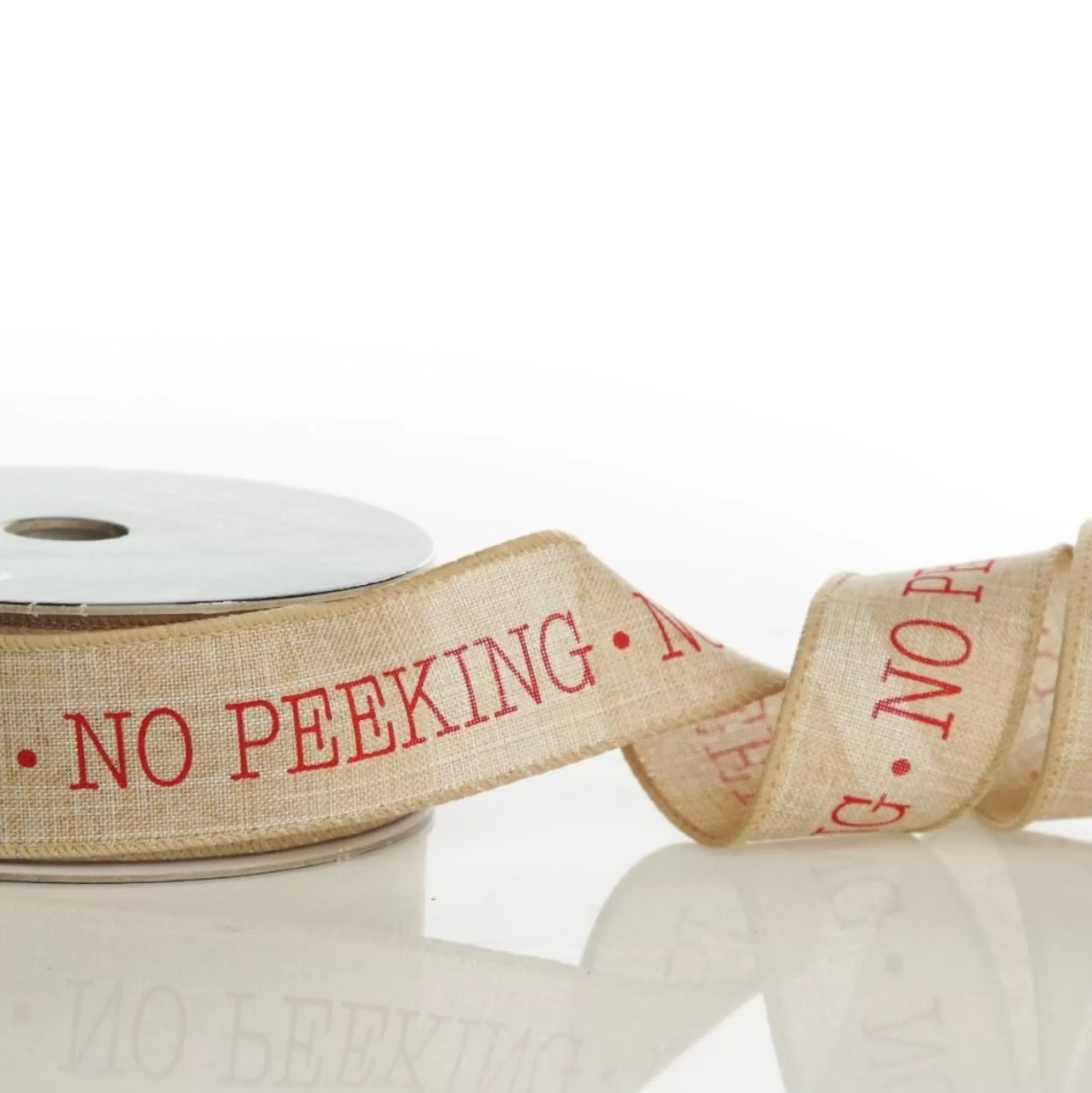 No Peeking Burlap Wired Ribbon - 3.8cm Ribbons |
