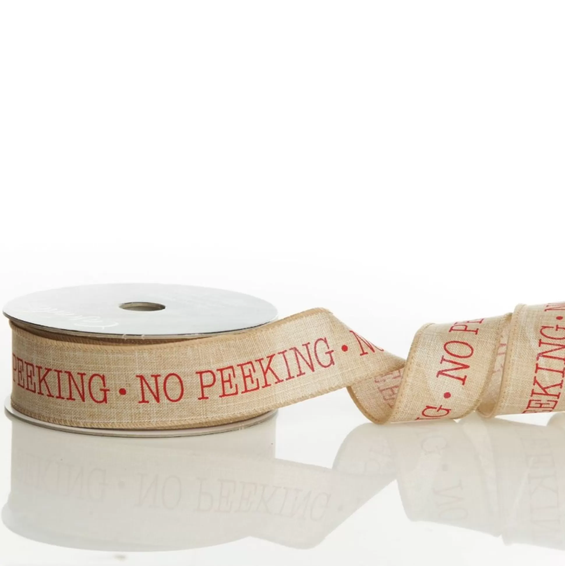 No Peeking Burlap Wired Ribbon - 3.8cm Ribbons |