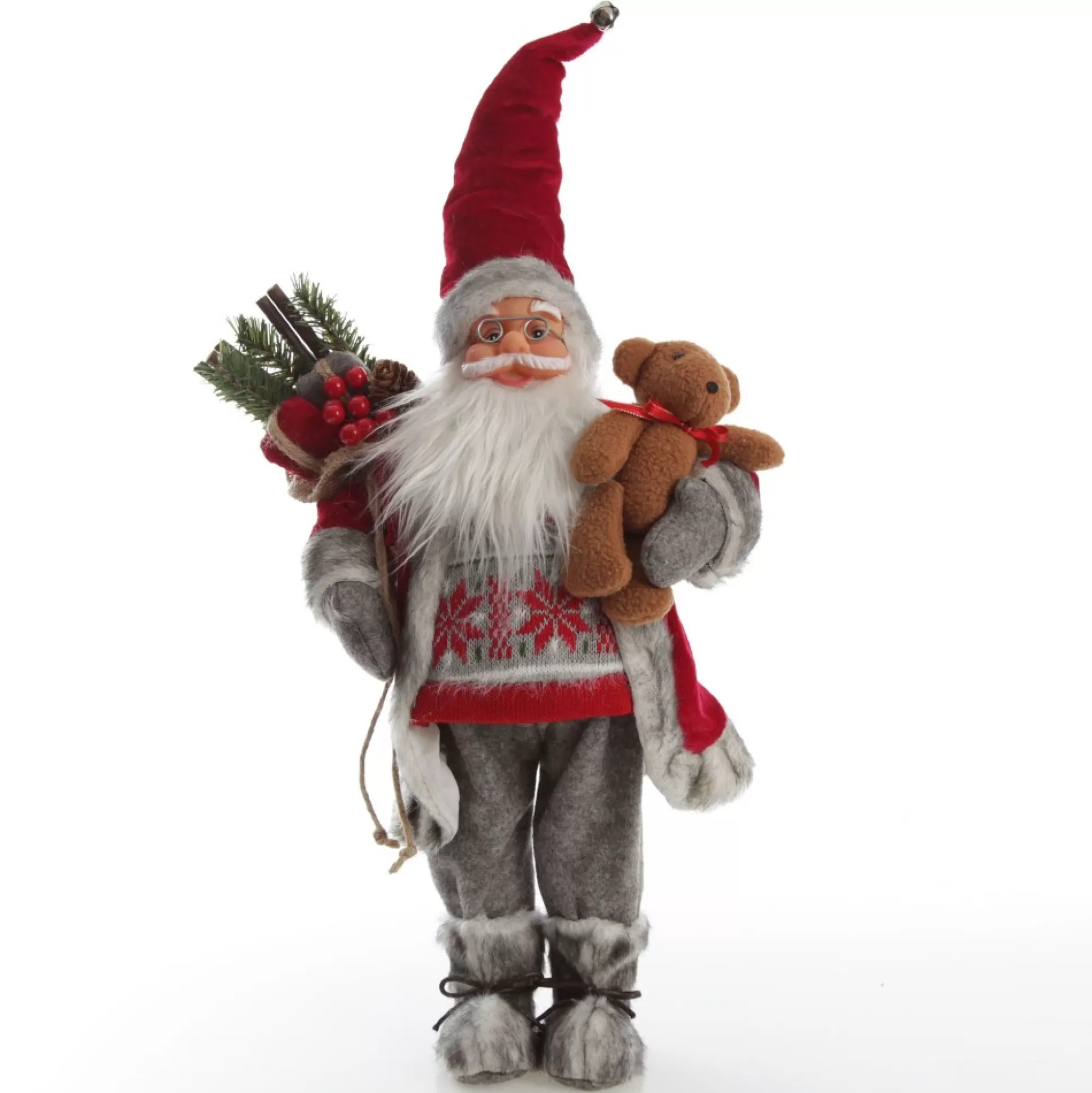 Nordic Standing Santa Christmas Ornament Christmas Figurines |