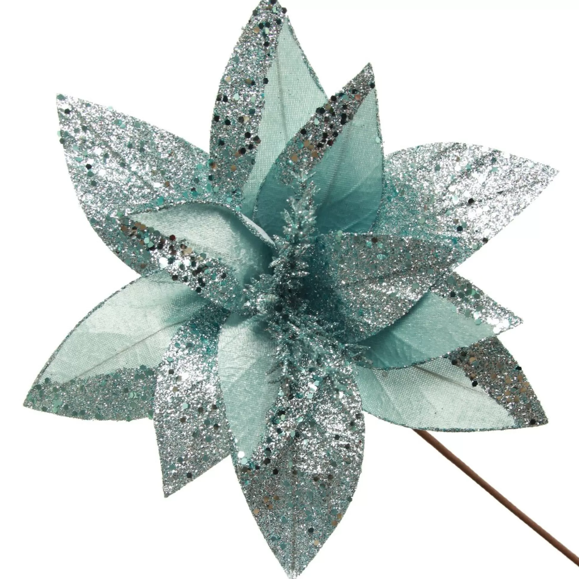 Pale Blue Velvet Lily Flower Stem Christmas Flowers |