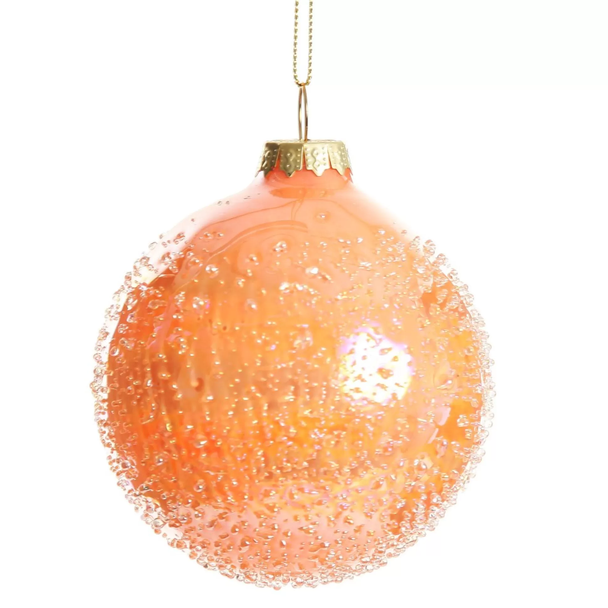 Peach Glass Christmas Bauble Decorative Christmas Baubles |