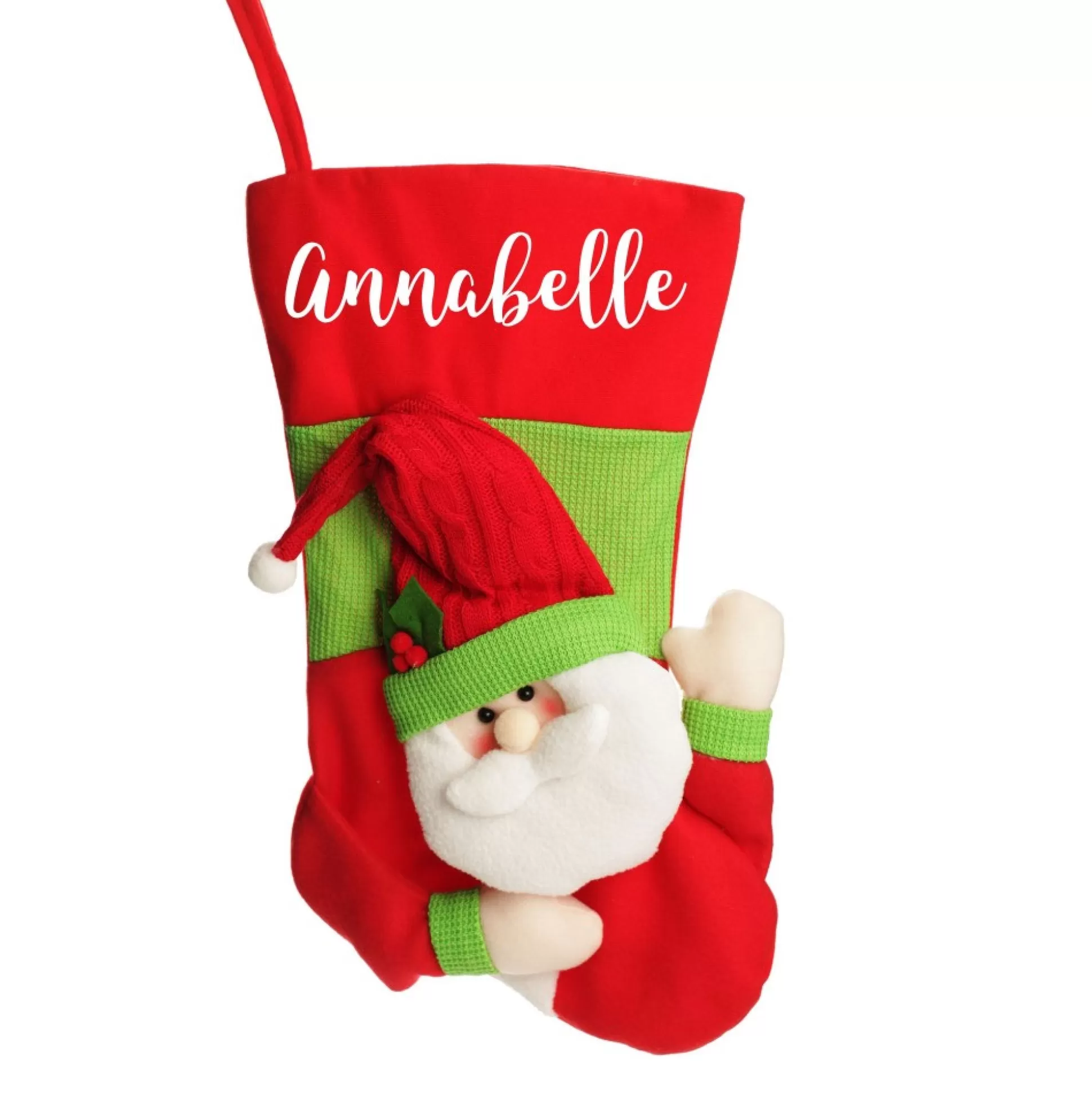 Personalised 3D Santa Christmas Stocking Personalised Stockings |