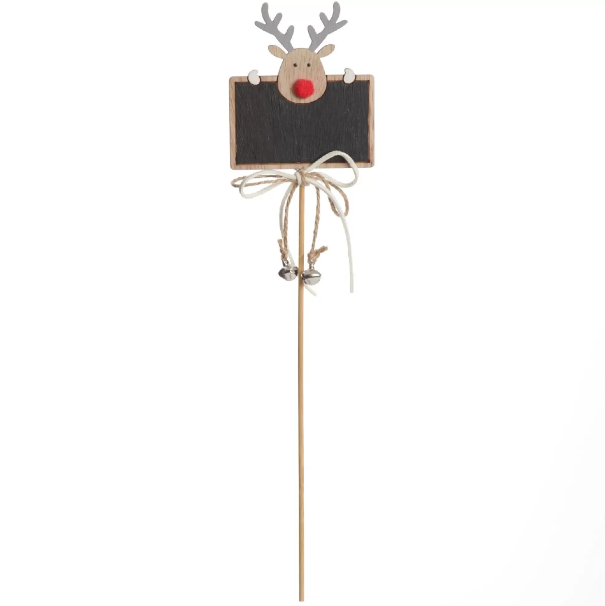 Personalised Blackboard Stake with Peeping Deer Christmas Table Decor |