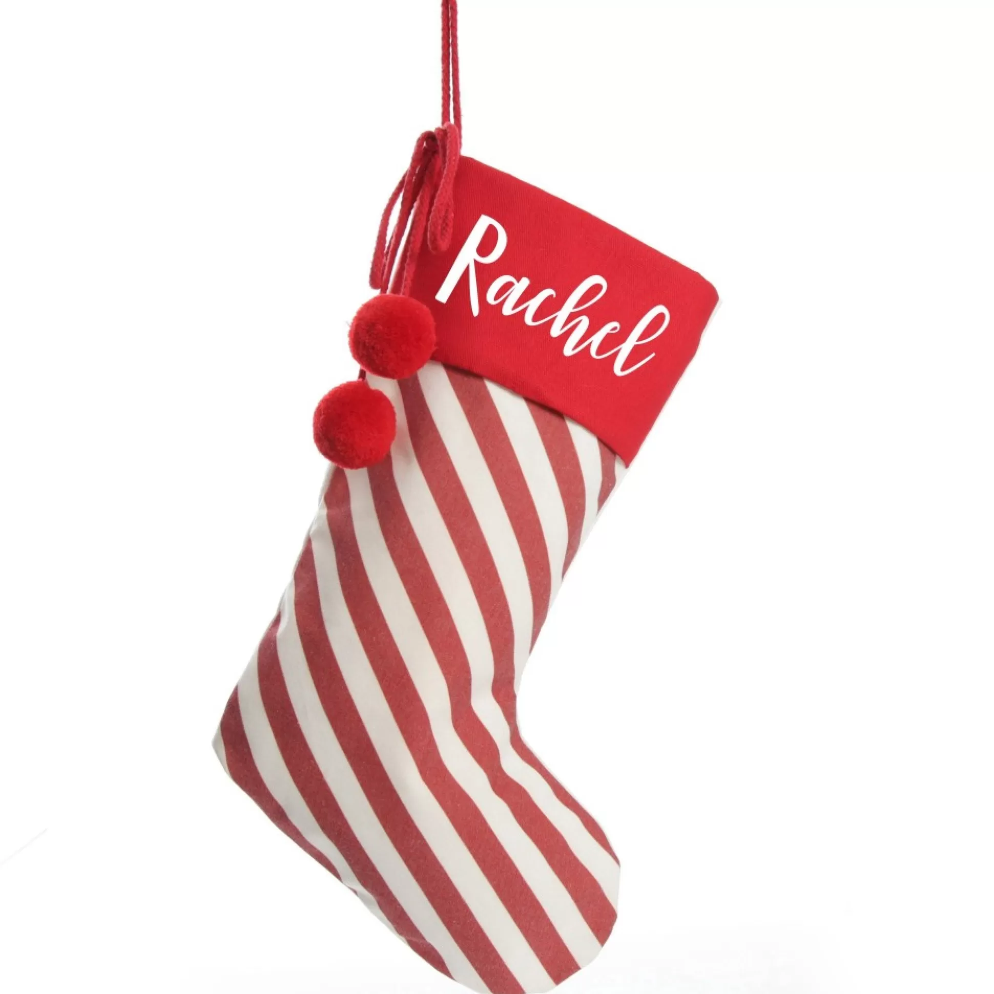 Personalised Candy Cane Stripe Christmas Stocking Personalised Stockings |