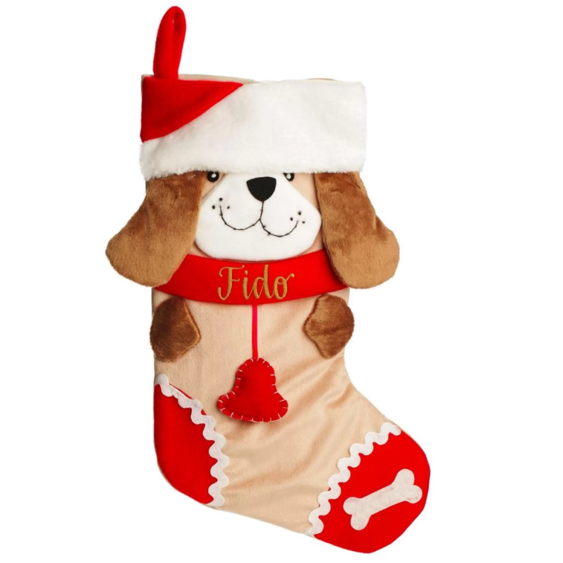 Personalised Fun Dog Christmas Stocking Personalised Stockings |